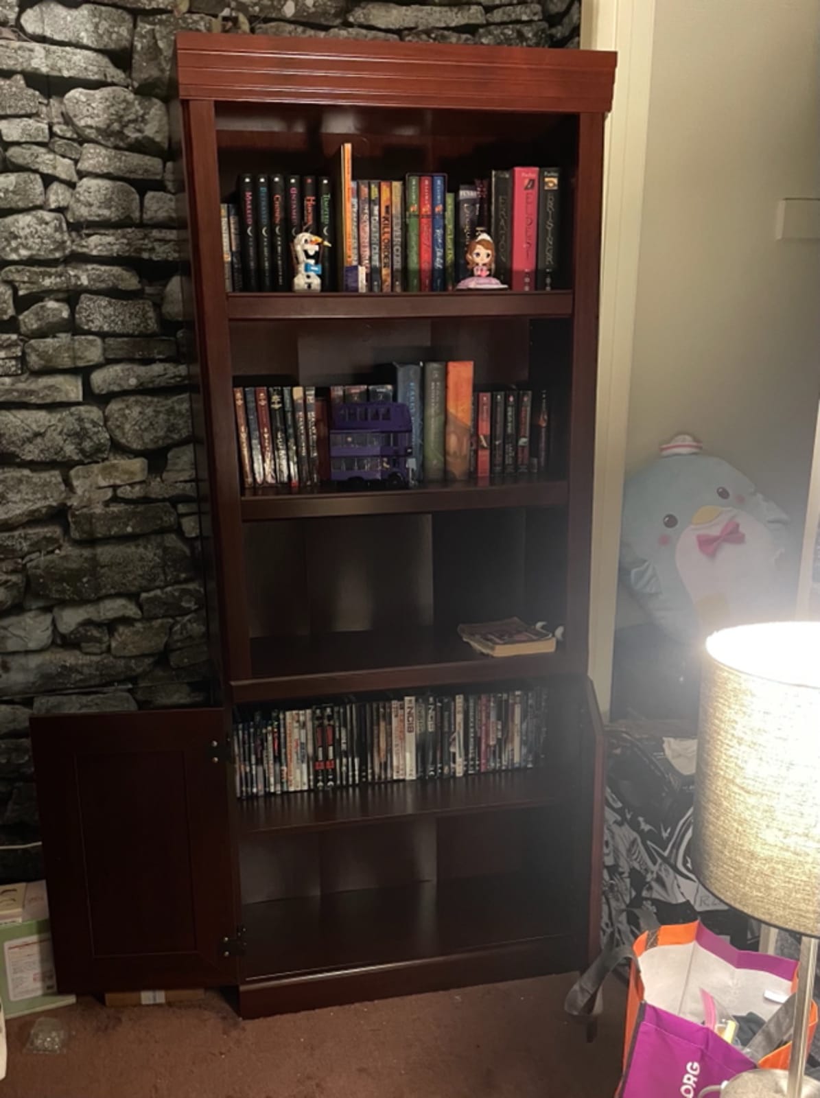 Sauder Heritage Hill Library With Doors/ Book shelf, Classic Cherry finish customer photo 2