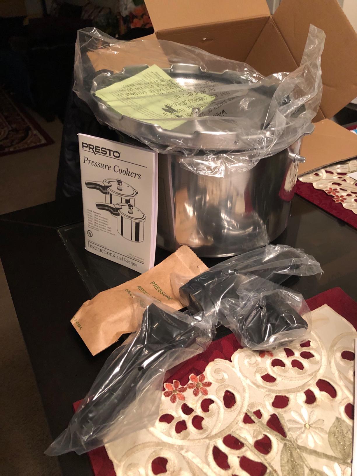 Presto 01282 8-Quart Aluminum Pressure Cooker customer photo 1