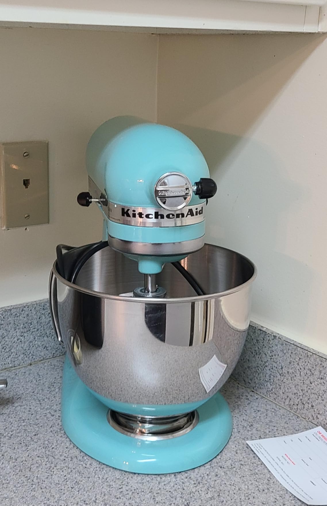 KitchenAid Artisan, 5-Qt Tilt Head Stand Mixer, KSM150PS, Cast Iron Black | 10 Speed Settings, Pouring Shield, Tilt-Head Design customer photo 2