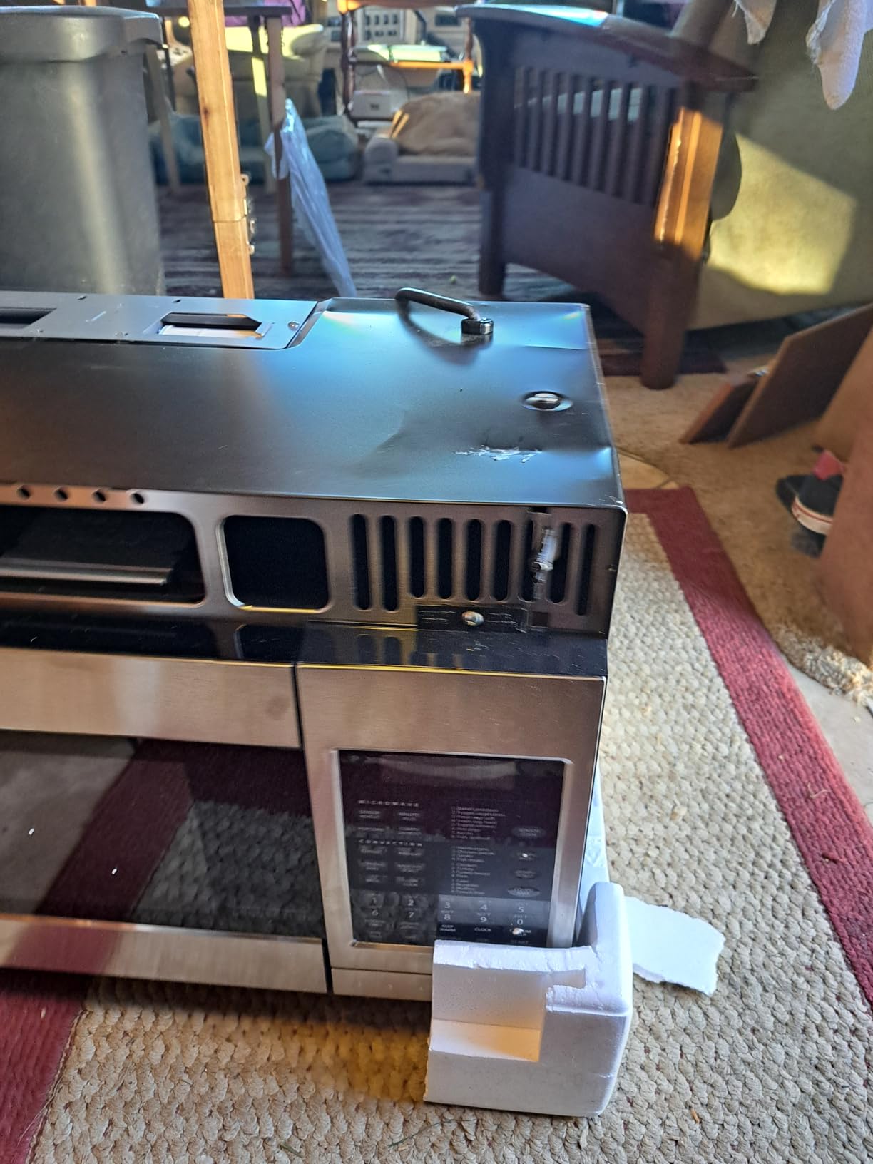 Sharp R1874T 30 in. 1.1 cu. ft. Over the Range Convection Microwave Oven, 850W, Stainless Steel customer photo 1