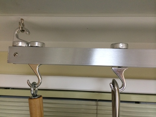 Hanging Pot Rack, 36 inch, Natural customer photo 1