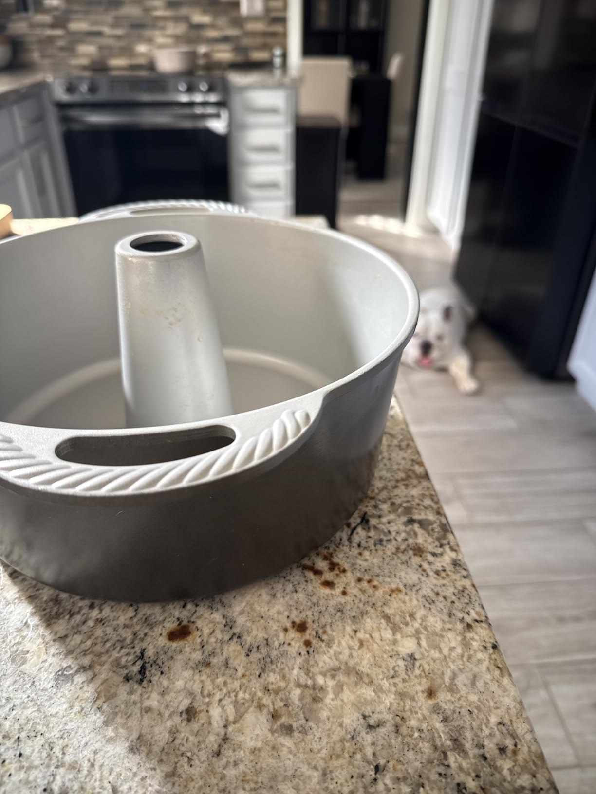 Nordic Ware Classic Cast Pound Cake Pan, Nonstick 10 Inch One Piece - Great for Angel Food, 18 Cup - Graphite customer photo 1