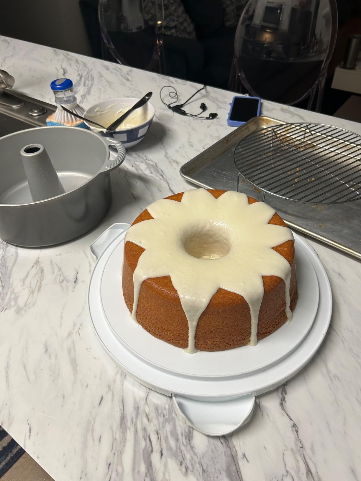 Nordic Ware Classic Cast Pound Cake Pan, Nonstick 10 Inch One Piece - Great for Angel Food, 18 Cup - Graphite customer photo 2