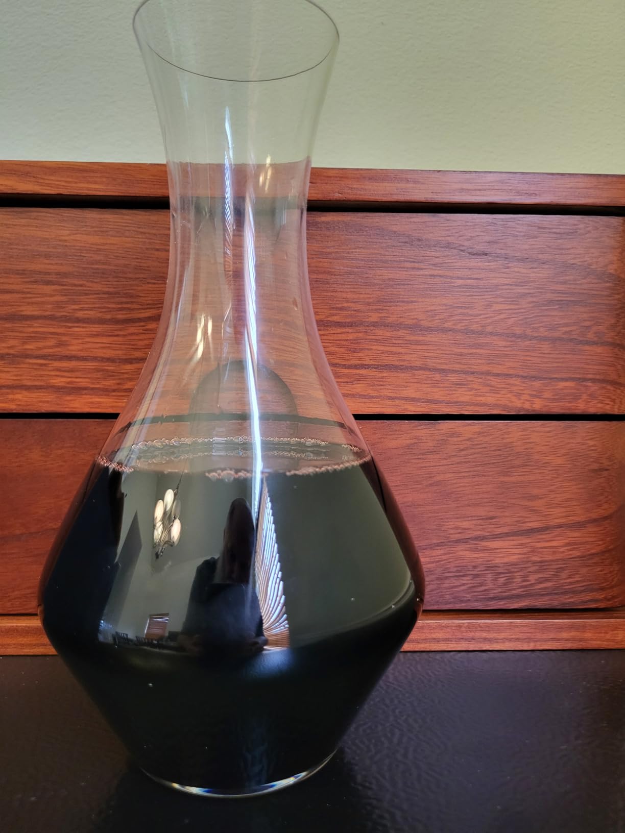 Riedel Cabernet Wine Decanter, Red Wine Decanter Crystal Glass 1440/13, 37 1/8 oz capacity, 9 inches high customer photo 1
