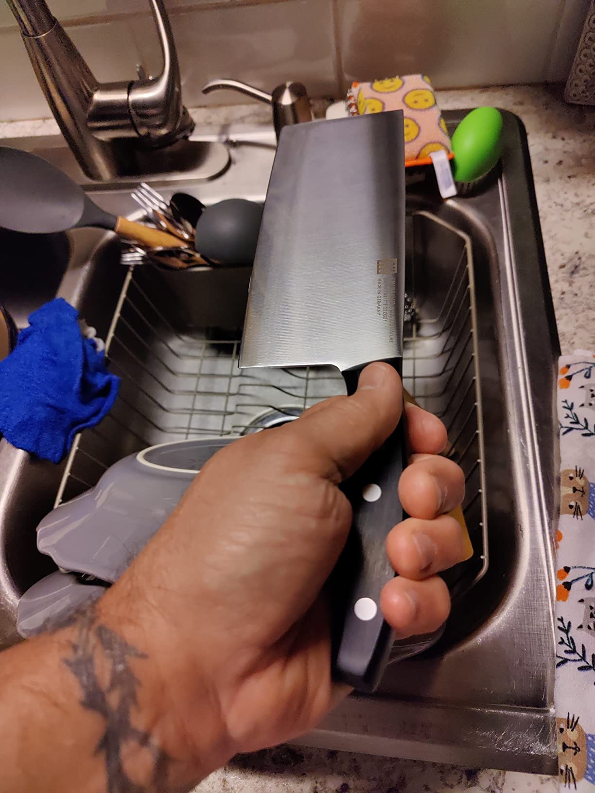 ZWILLING Twin Signature 7-inch Chinese Vegetable Cleaver, Razor-Sharp, Made in Company-Owned German Factory customer photo 1