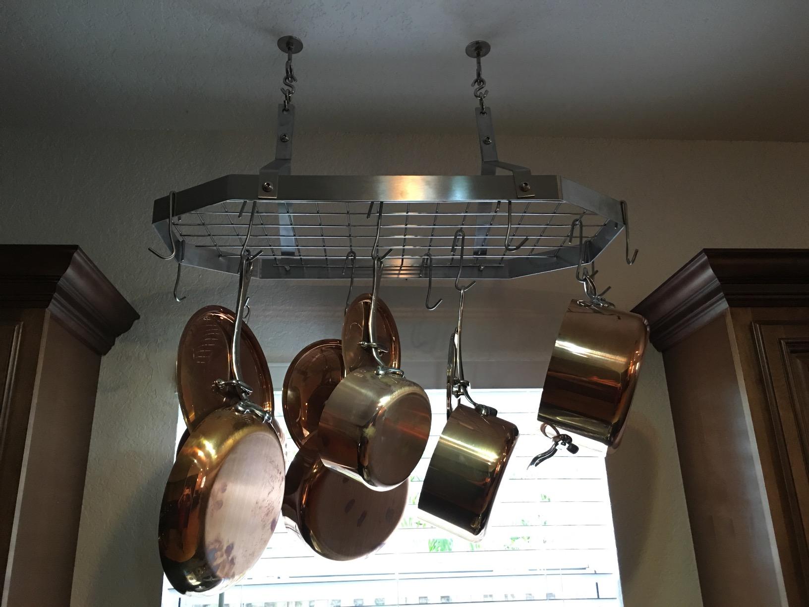 Cuisinart Octagonal Hanging Cookware Rack, Stainless steel customer photo 2