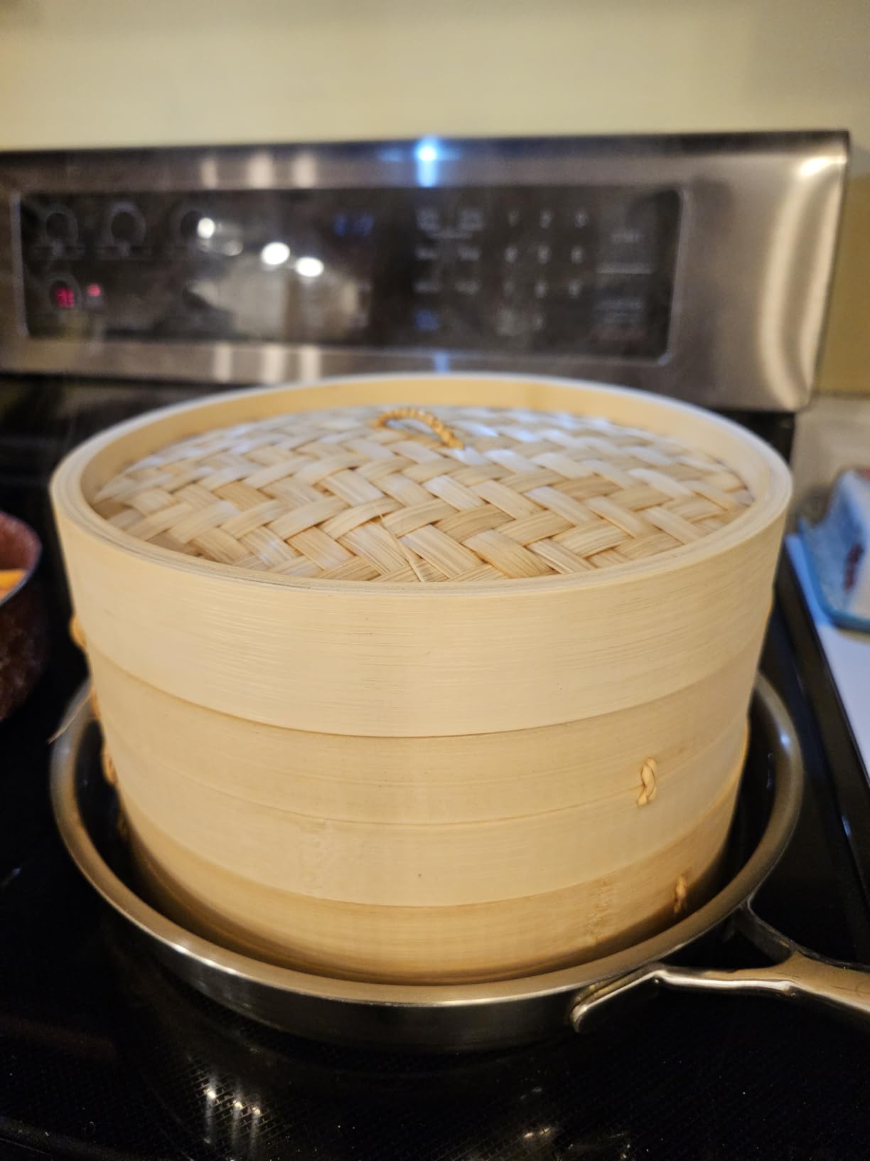 Joyce Chen 2-Tier Bamboo Steamer Baskets, 10-Inch customer photo 2