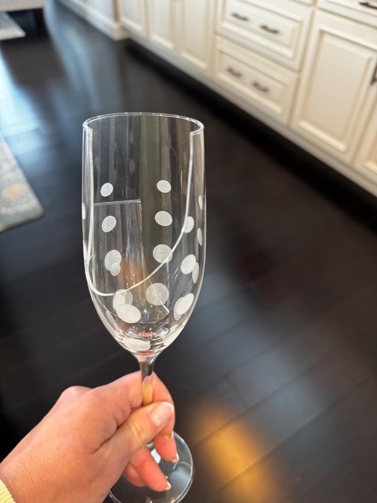Mikasa Crystal Cheers Champagne Flutes, Set of 4, 8 fluid ounces customer photo 2