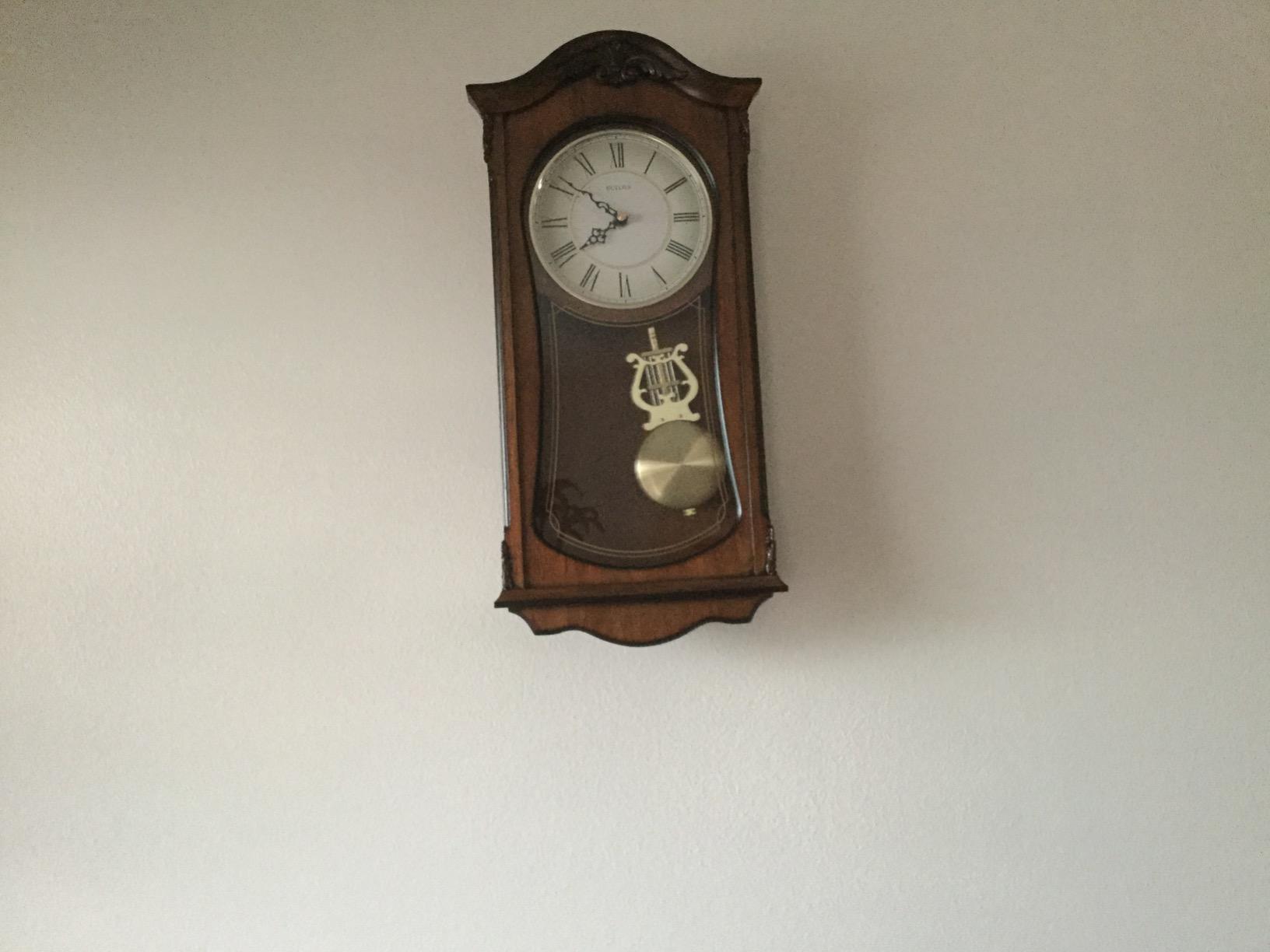 Bulova Clocks C3542 Cranbrook Wall Mount Analog Wooden Chiming Clock, Brown customer photo 2
