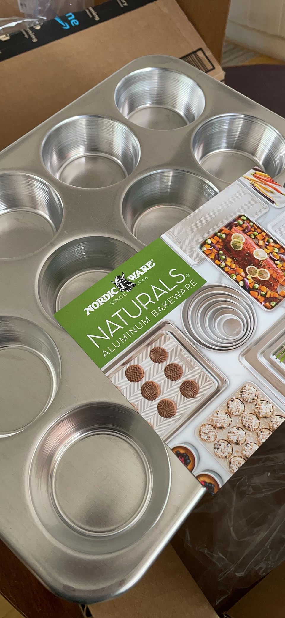 Nordic Ware Natural Aluminum Commercial Muffin Pan, 12 Cup customer photo 2