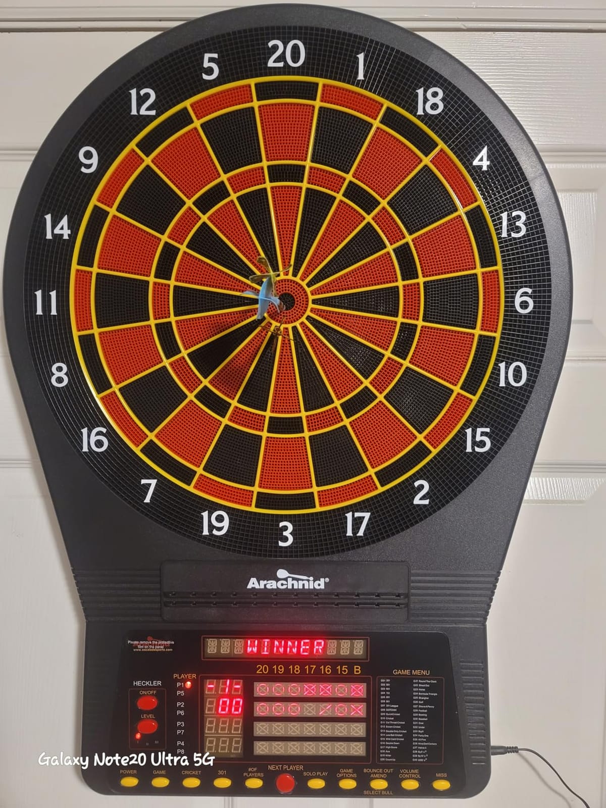Arachnid Cricket Pro Tournament-Quality Electronic Dartboard up to 40 Games and 315 Variations (Including Popular Cricket Modes) customer photo 2