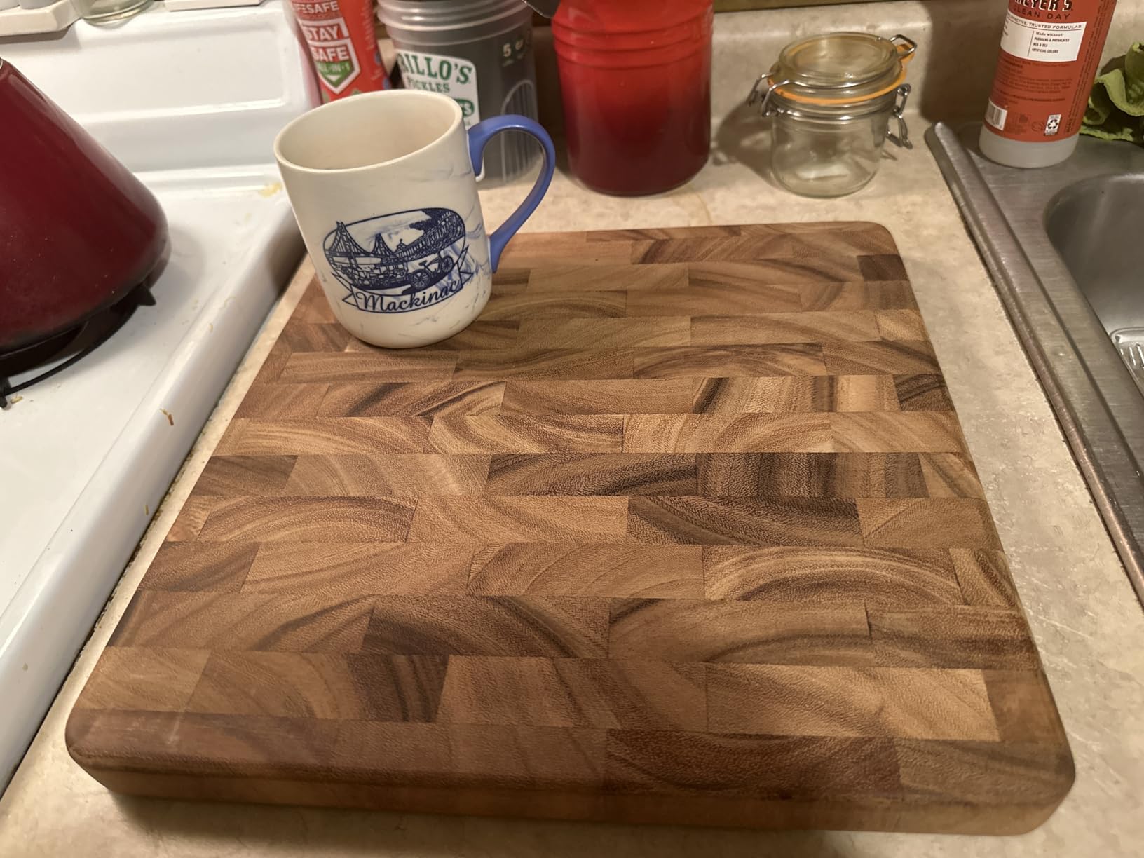 Ironwood Gourmet, Board Chefs Charleston End Grain | Knife-Friendly End Grain Surface | Protects Blade Edges | Ideal Charcuterie & Serving Board | Butcher Block | Beautiful Design customer photo 1