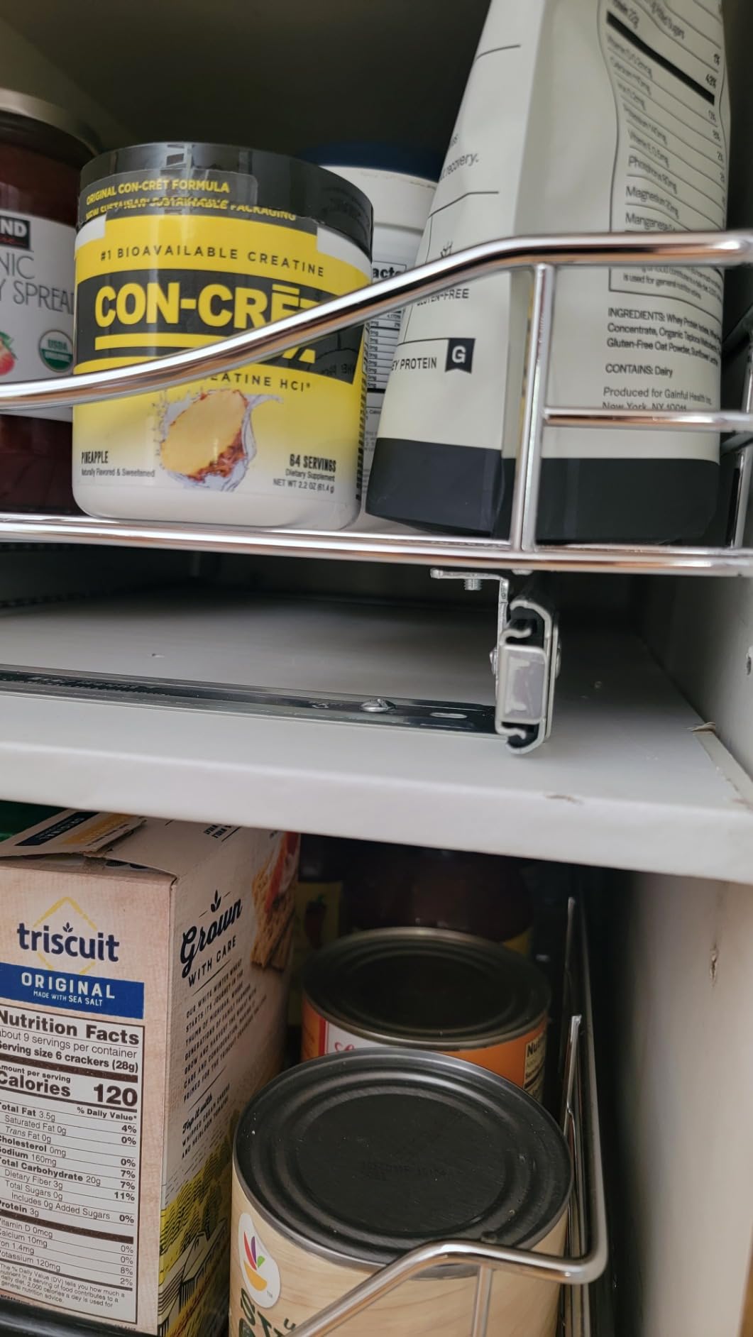 LYNK PROFESSIONAL Pull Out Cabinet Organizer, Kitchen Slide Out Drawer | 14W x 21D chrome rollout shelf creates easy-access storage for cookware, pantry items and kitchen essentials inside cabinets customer photo 2