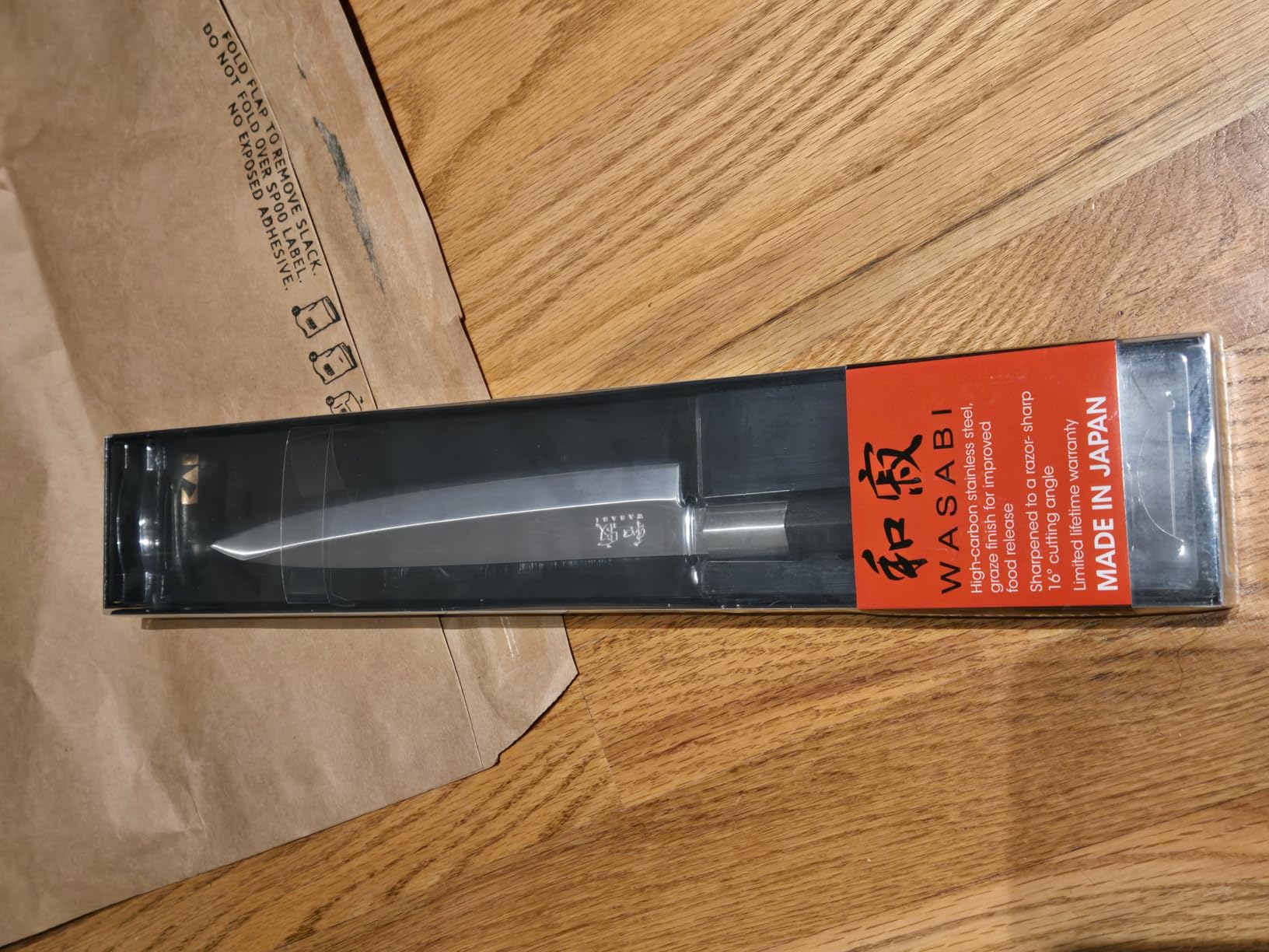 Kai Wasabi Black Yanagiba Knife, 8 1/4-Inch customer photo 1