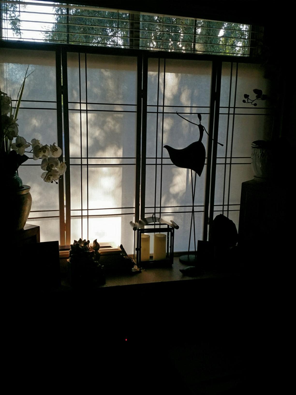 4 ft. Short Double Cross Shoji Screen - Honey - 3 Panels customer photo 2