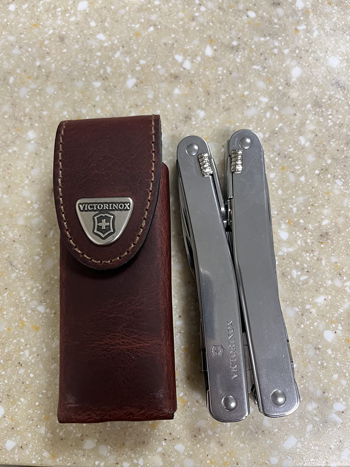 Victorinox Swiss Tool Spirit X Multi Tool, 24 Functions & Leather Pouch | Swiss made stainless steel multi-tool includes locking blade, long-nose pliers, and compact tools for ultimate utility customer photo 2