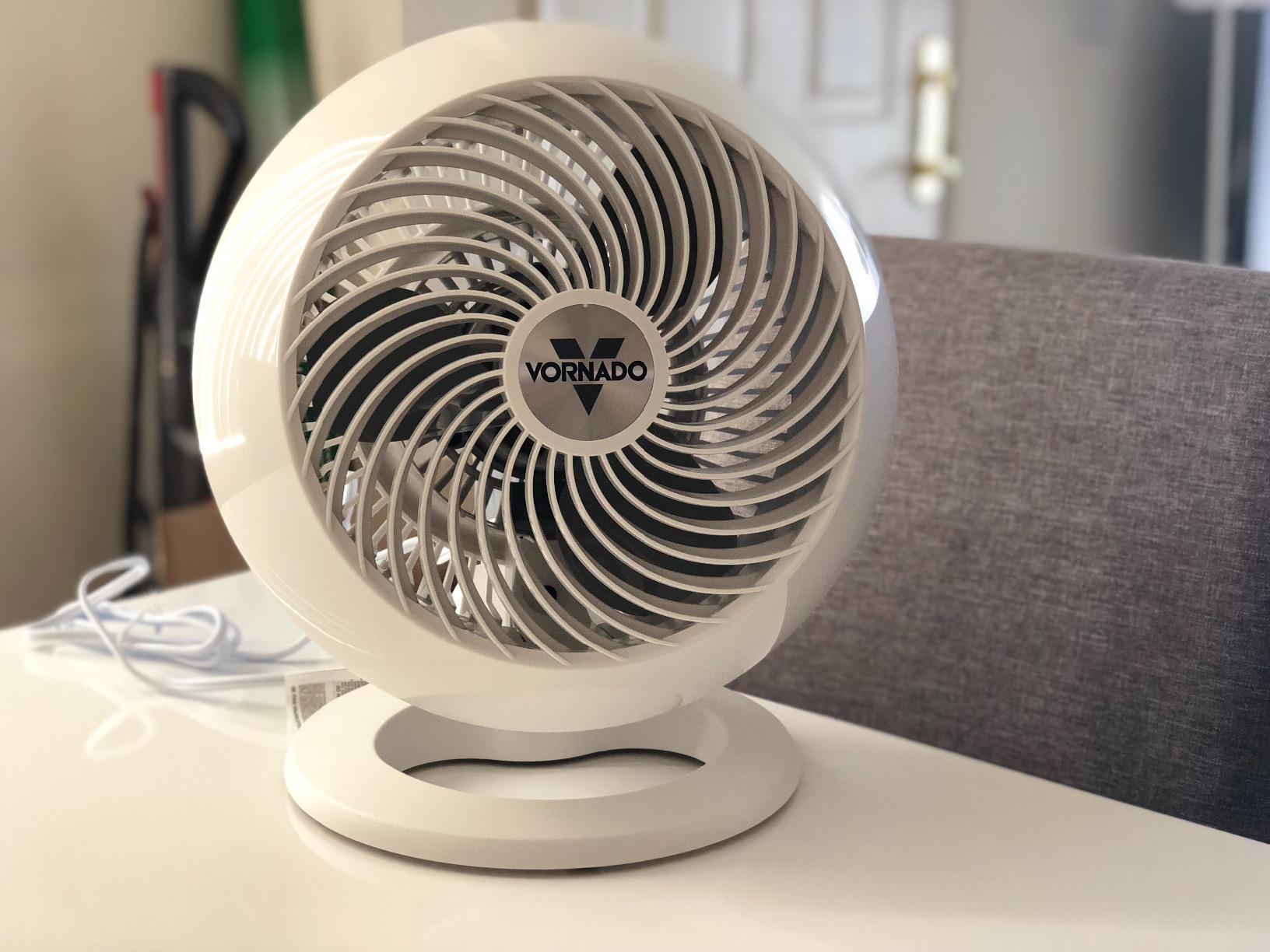 Vornado 660 Large Air Circulator Fan, 4 Speed, Adjustable Tilt, Black | Whole Room Air Circulator, Chrome Glide Bar, Quiet Cooling for Bedroom, Office, Dorm Room customer photo 2