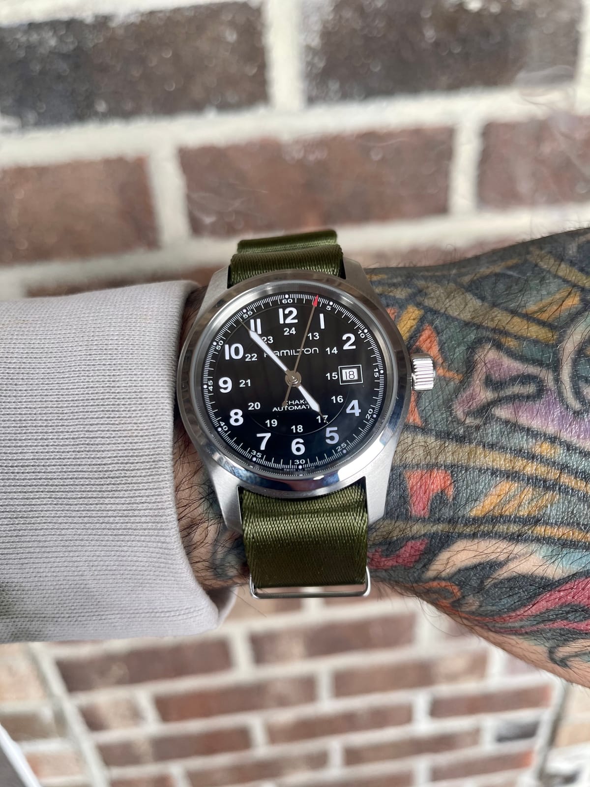 Hamilton Khaki Field Automatic Men's Watch, 42mm Stainless Steel Case customer photo 1