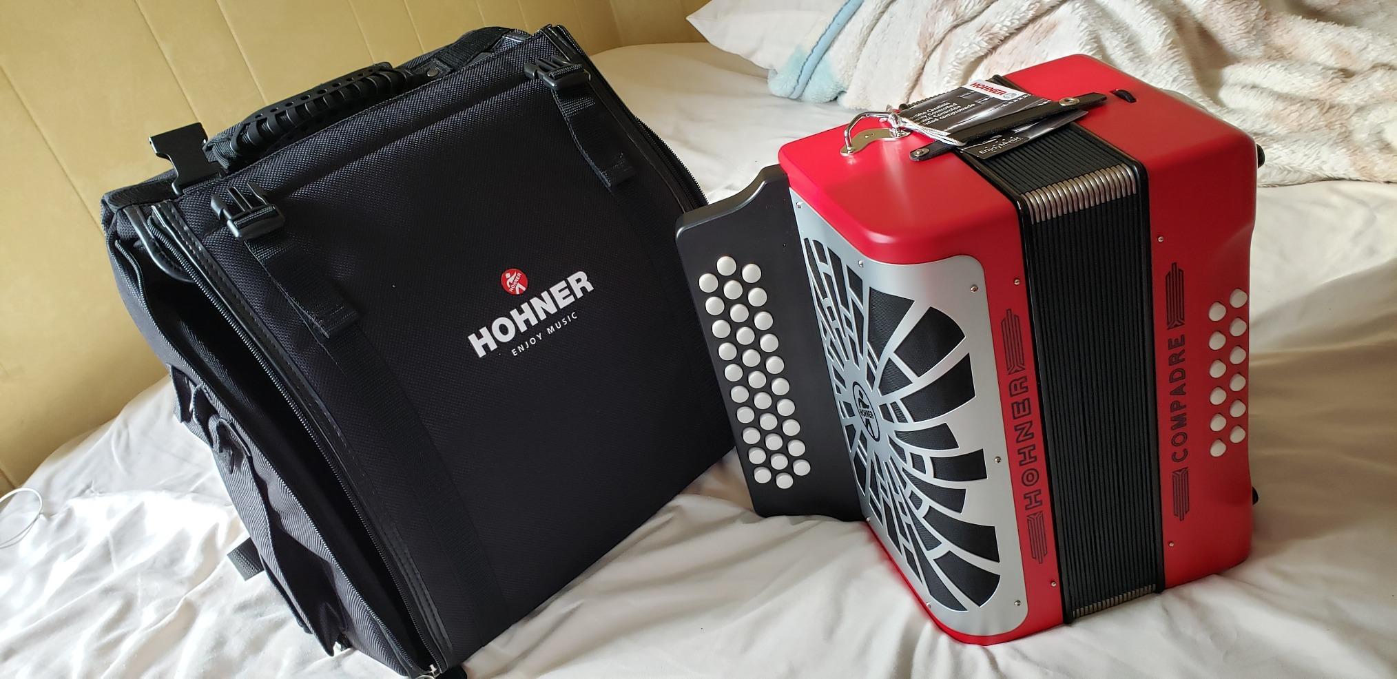 Compadre GCF Accordion with Gig Bag (Red) customer photo 2
