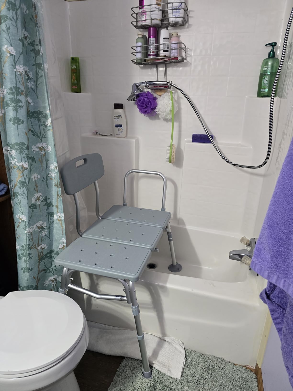 Drive Medical Tub Transfer Bench for Bathtub, Height Adjustable | Adjustable Backrest Offers Flexible, Comfortable Positioning During Bath and Shower Bench Transfers Daily customer photo 1