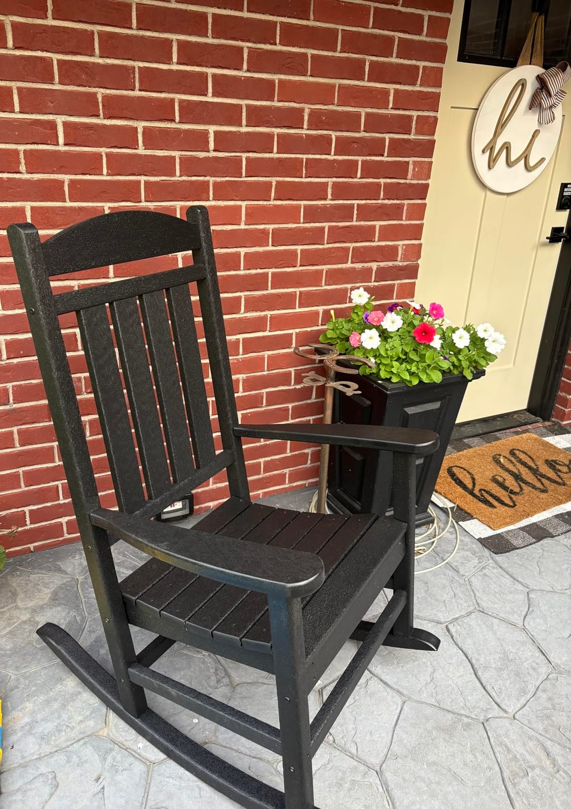 POLYWOOD Presidential Rocking Chair in Black customer photo 2