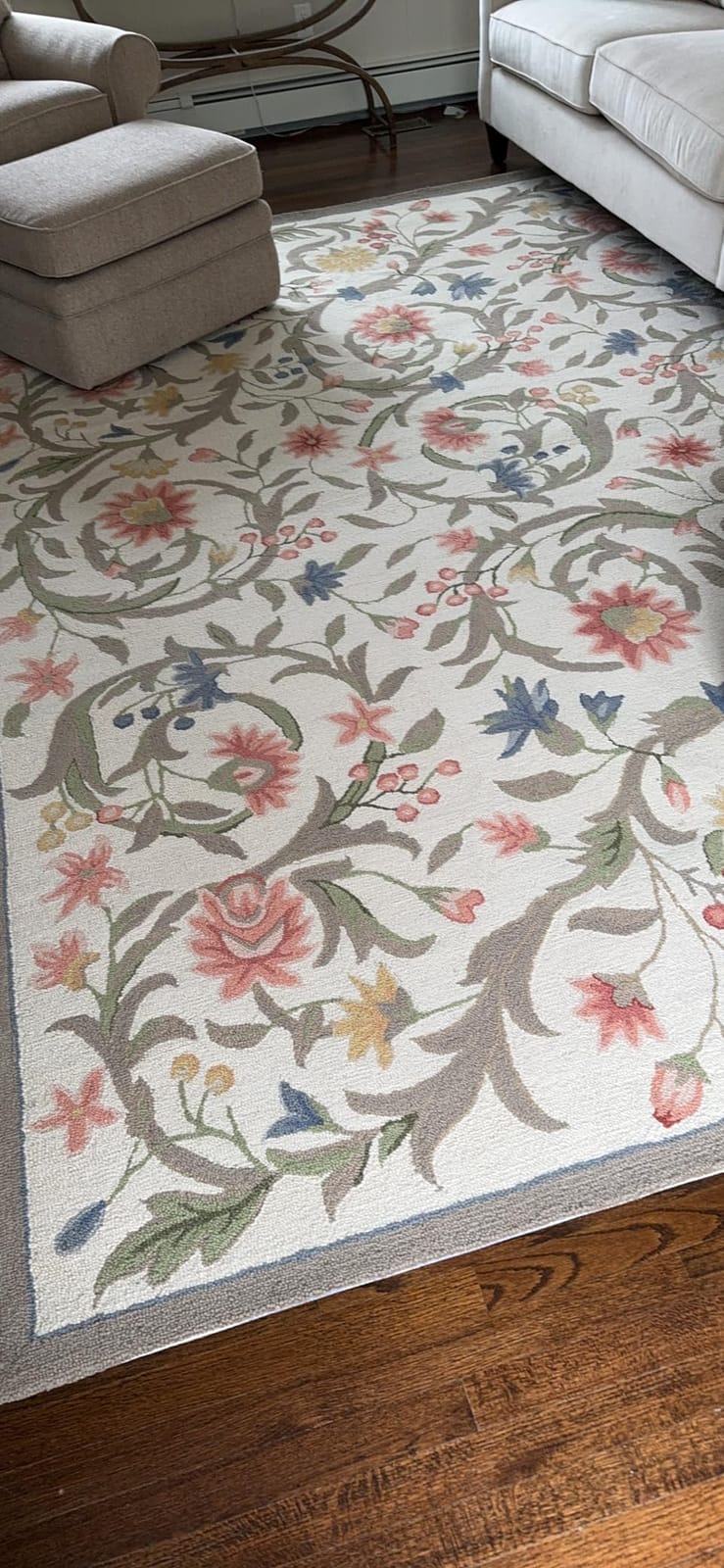 SAFAVIEH Chelsea Collection Area Rug - 9' x 12', Ivory, Hand-Hooked French Country Wool, Ideal for High Traffic Areas in Living Room, Bedroom (HK248A) customer photo 1