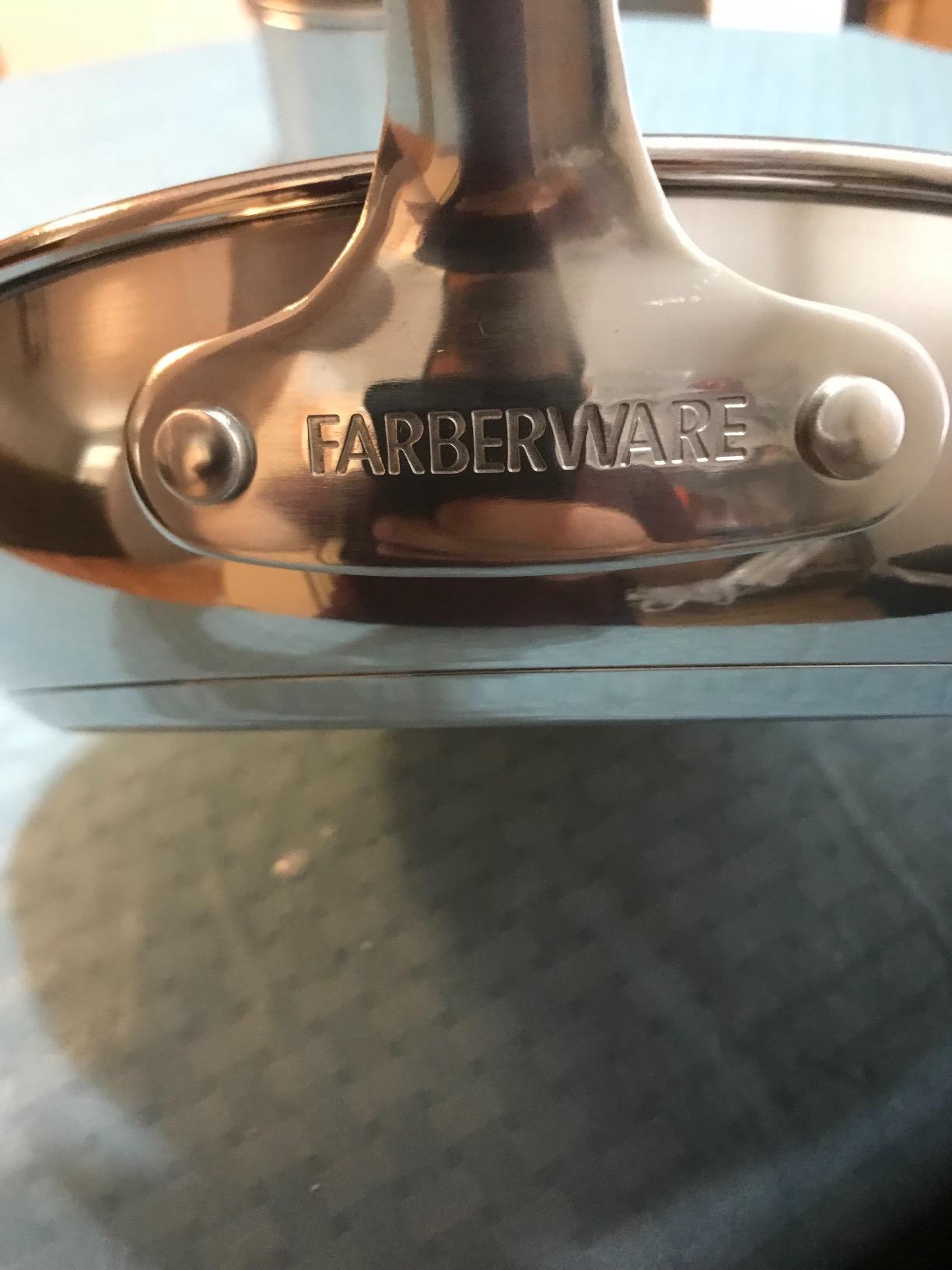 Farberware Millennium Nonstick Cookware Induction Pots and Pans Set | Stainless steel pan set, glass lids, oven safe, dishwasher safe, 10-piece induction cookware set customer photo 1