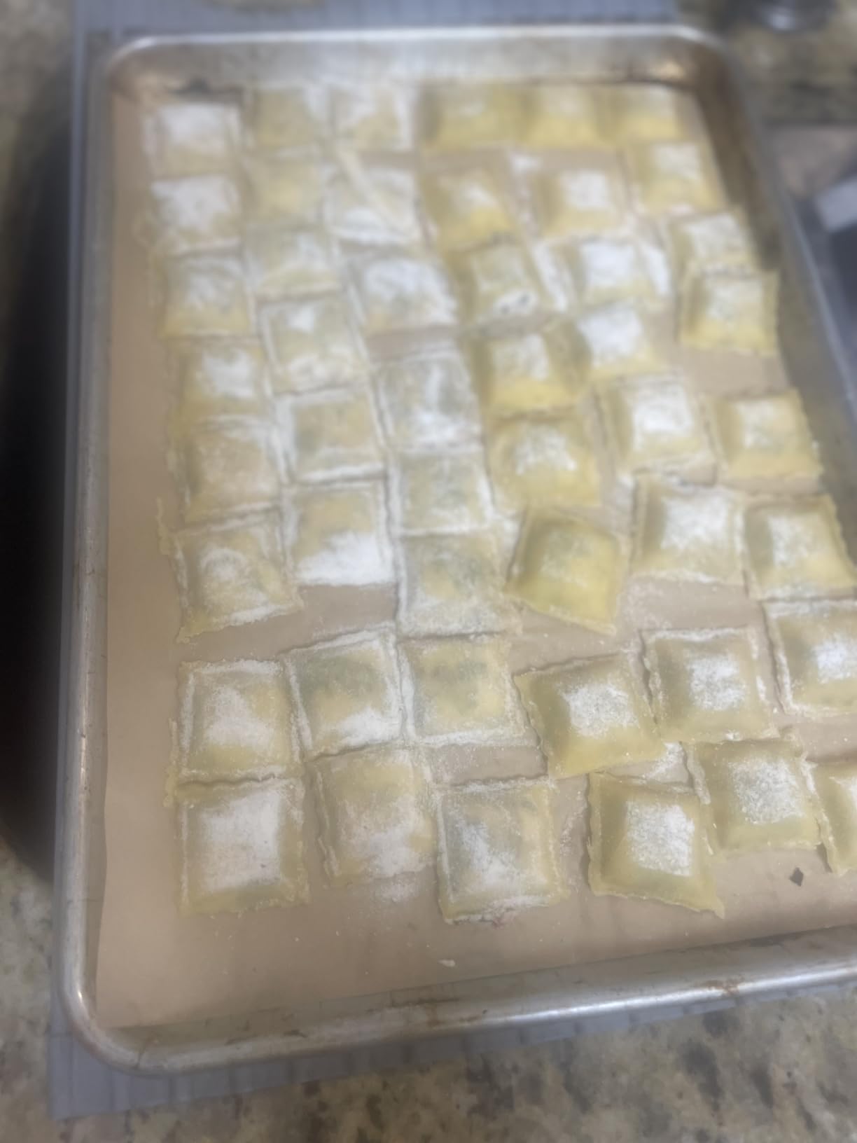 24-Hole Aluminum Square Ravioli Maker with Rolling Pin customer photo 1