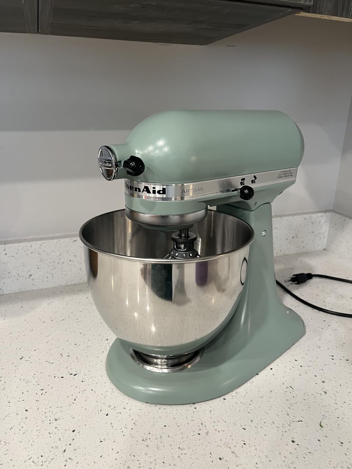 KitchenAid Artisan, 5-Qt Tilt Head Stand Mixer, KSM150PS, Contour Silver | Includes Pouring Shield for Mess-Free Mixing, 10 Speed Settings, Easily add Ingredients with the Tilt-Head Design customer photo 2