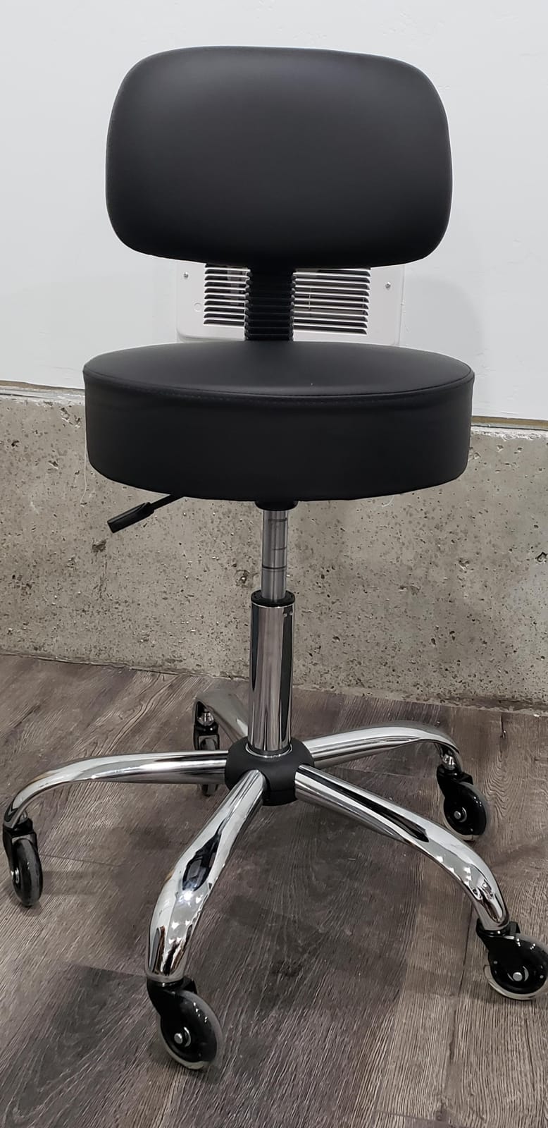 Boss Office Products Be Well Medical Spa Drafting Stool with Back, Black customer photo 1