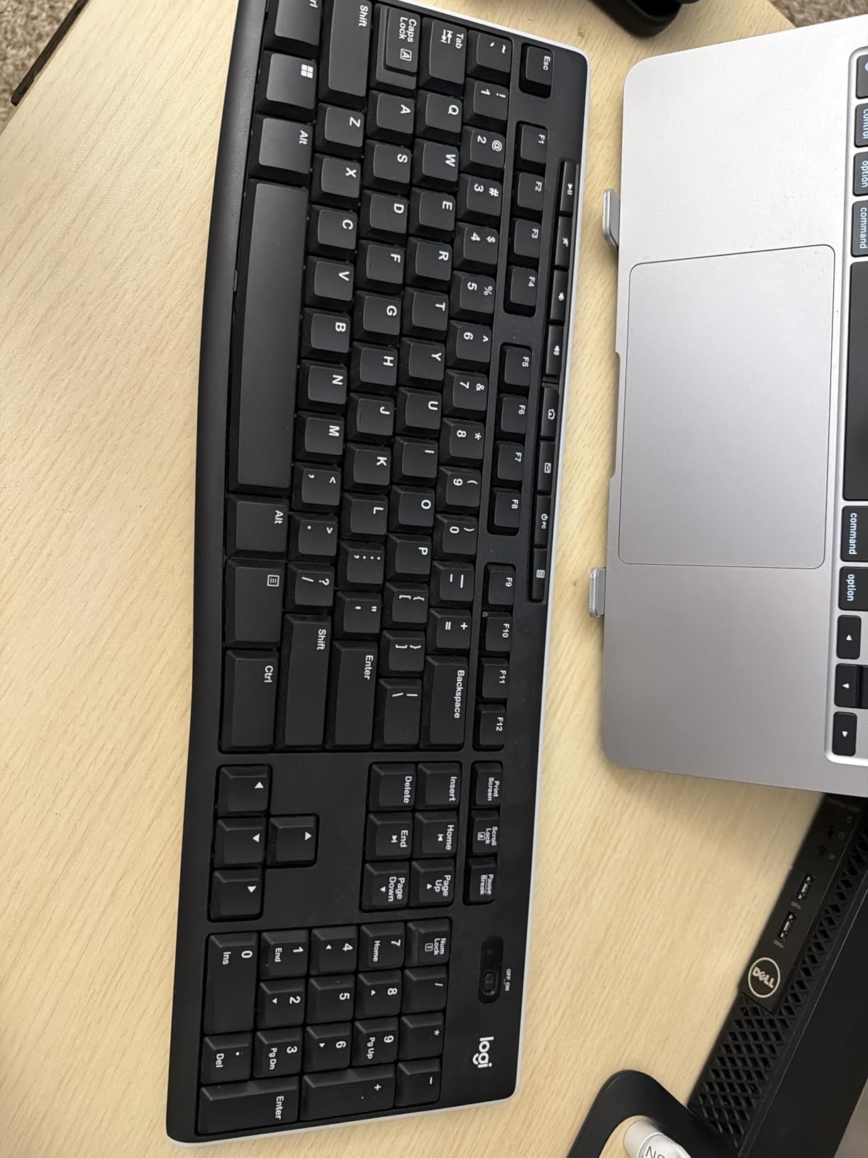 Logitech K270 Full Size Wireless Keyboard for Windows - Black | Full-size keyboard with number pad, 8 multimedia keys, includes USB-A receiver, 2-year battery, compatible with PC, laptop customer photo 1