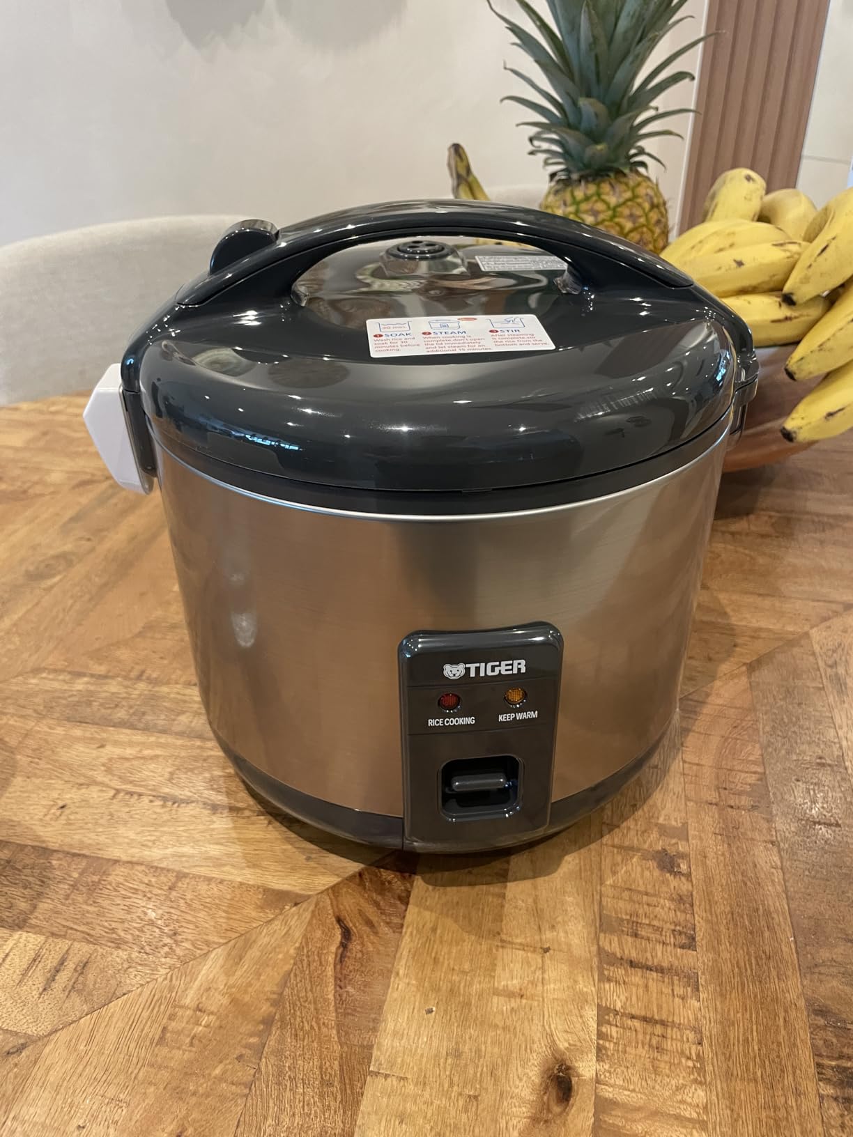 Tiger JNP-1000-FL 5.5-Cup (Uncooked) Rice Cooker and Warmer, Floral White customer photo 2