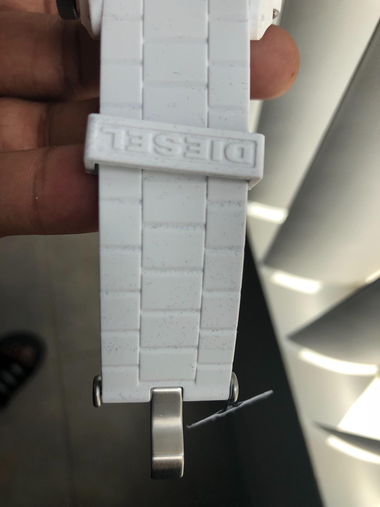 Diesel Double Down Silicone Three-Hand Analog Men's Watch, Big Face Watch for Men customer photo 2