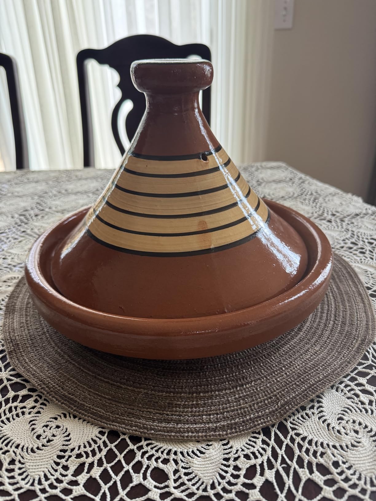 Moroccan Cooking Tagine 100% HANDMADE Clay Cookware (Lead Free) customer photo 1