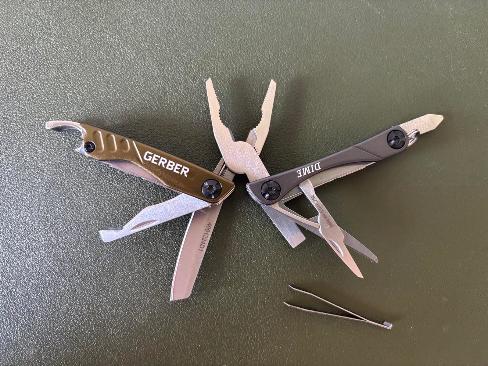 Gerber Dime 12-in-1 Mini Multitool Pliers, Pocket Knife, Bottle Opener, Black | Needle nose pliers, pocket knife, bottle opener, scissors, 12 tools, compact EDC gear, camping, keychain clip, gifts for men customer photo 2