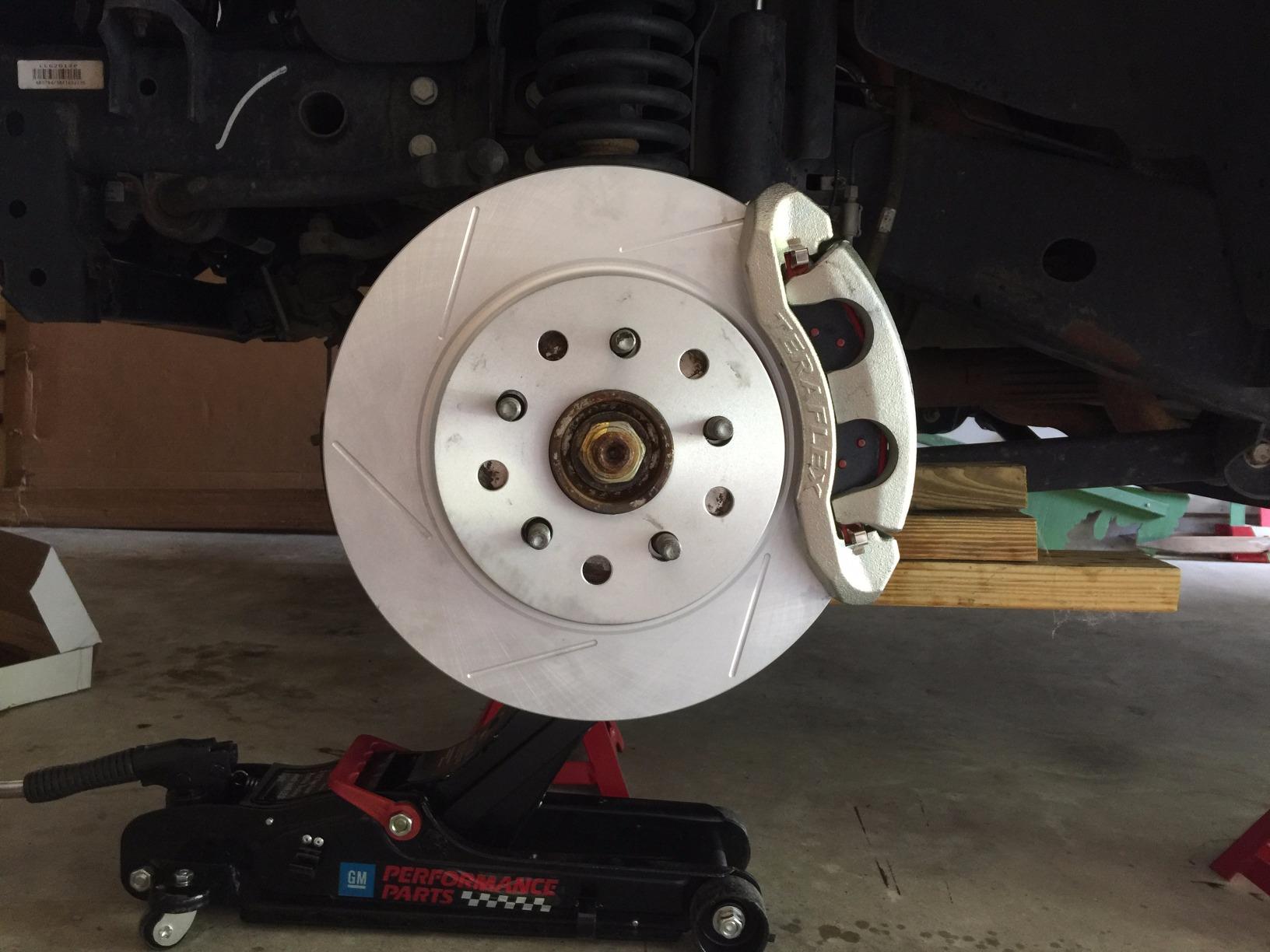TeraFlex 4303420 JK Front Big Brake Kit (with Big Calipers, SLOTTED 13.3