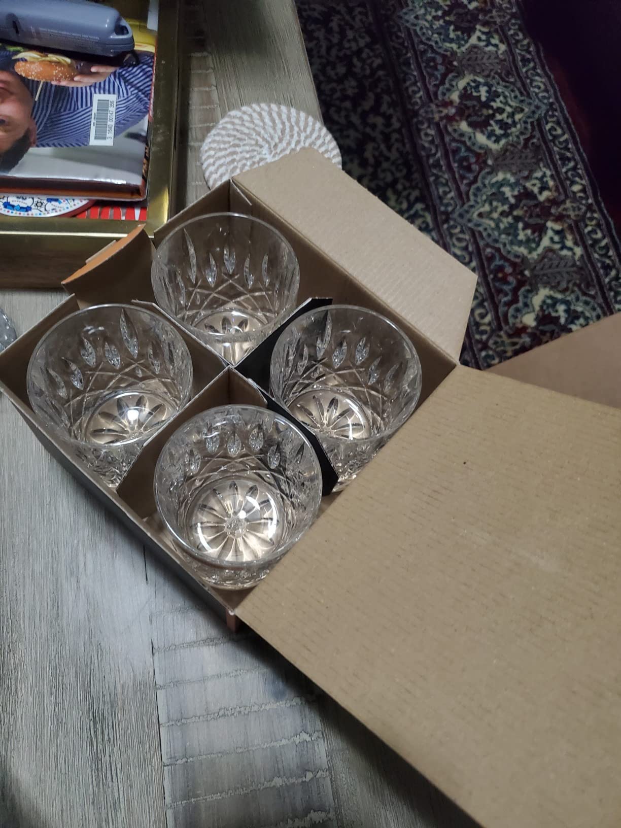 Nachtmann Noblesse Collection Whiskey Glass, Set of 4 Crystal Clear Glasses, 4-Inch Tumbler for Scotch, Cocktail, Liquor, or Bourbon, 10-Ounce, dishwasher safe customer photo 1