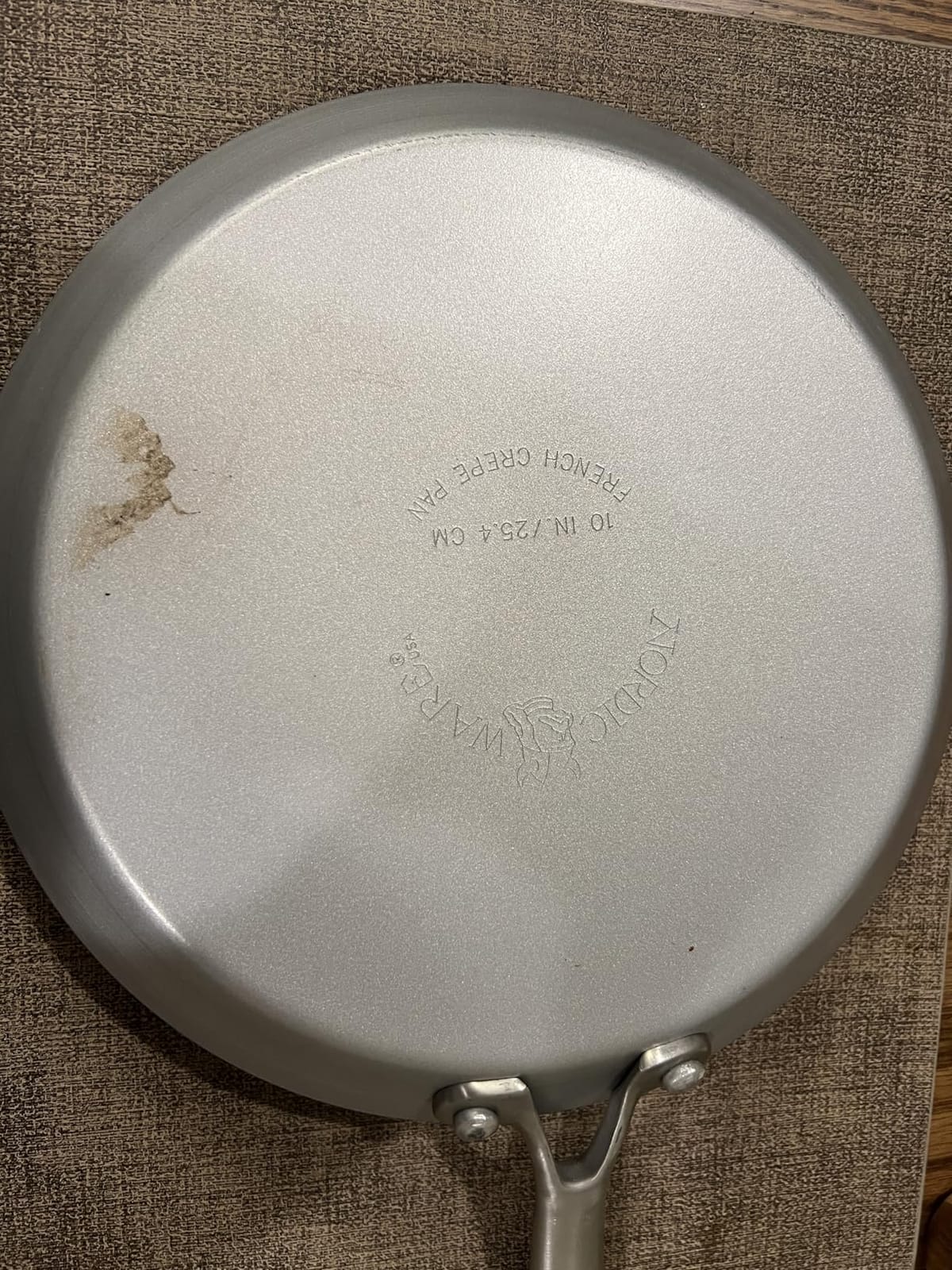 Nordic Ware Traditional French Steel Crepe Pan, 10-Inch customer photo 2