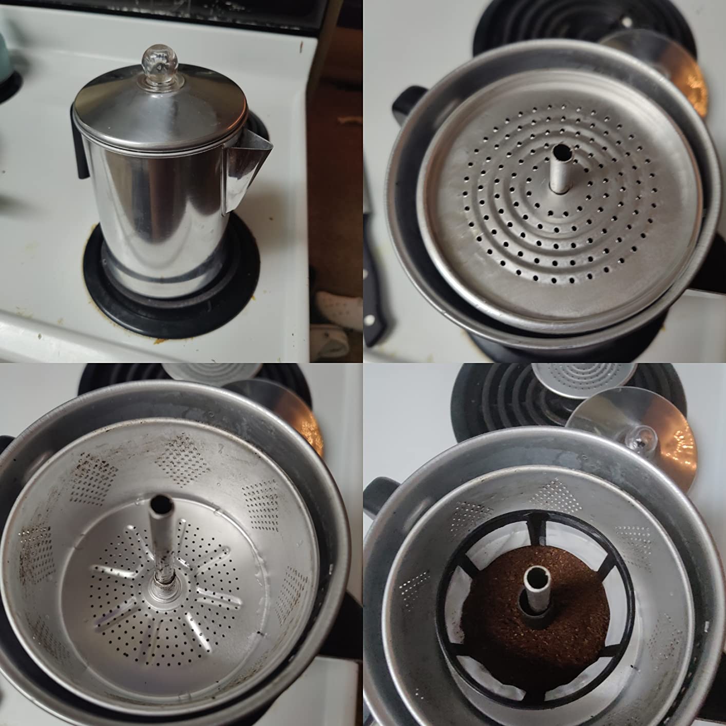 Primula Today Aluminum Stove Top Percolator Maker Durable, Brew Coffee On Stovetop, 9 Cup, Silver customer photo 2