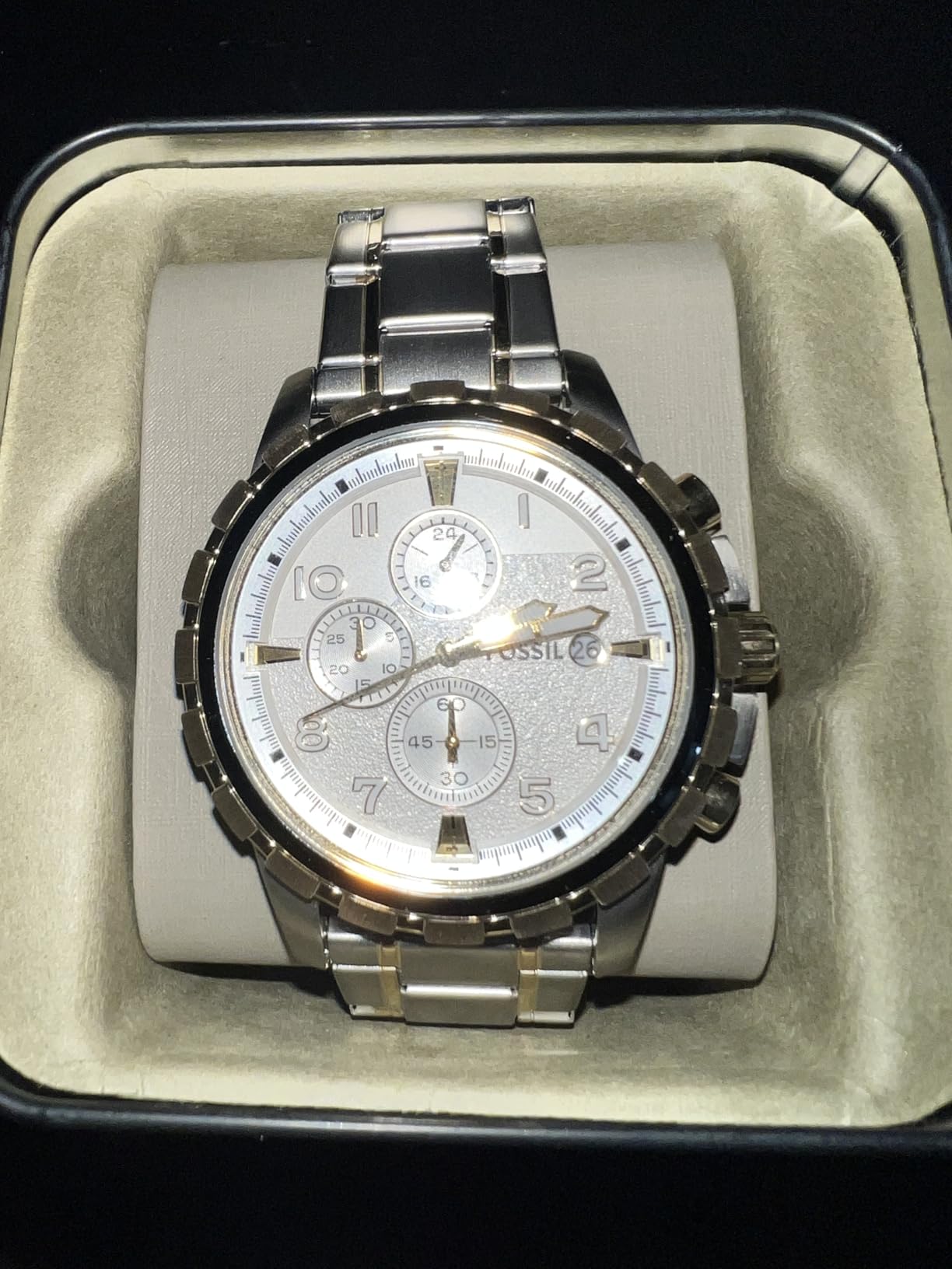 Fossil Men's Dean Quartz Stainless Steel Chronograph Watch customer photo 1