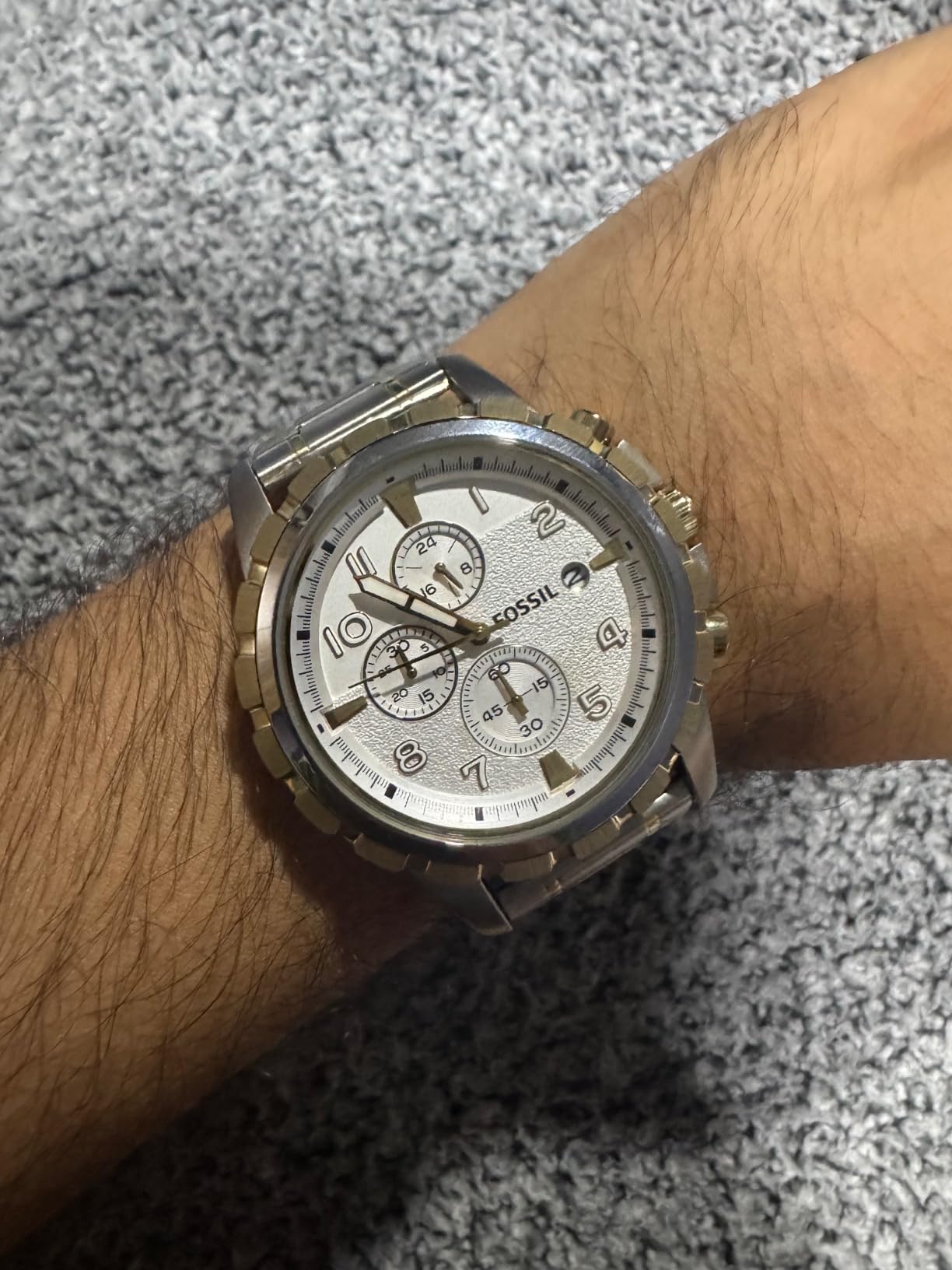 Fossil Men's Dean Quartz Stainless Steel Chronograph Watch customer photo 2