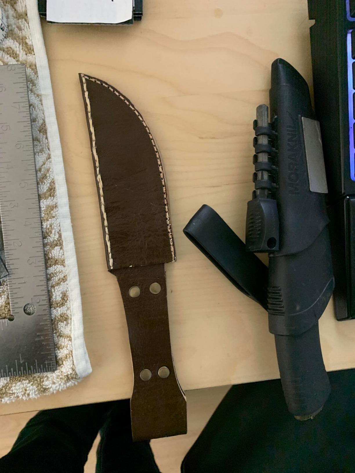 Morakniv Carbon Steel Fixed-Blade Bushcraft Survival Knife with Sheath and Fire Starter, Black, 4.3 Inch customer photo 2