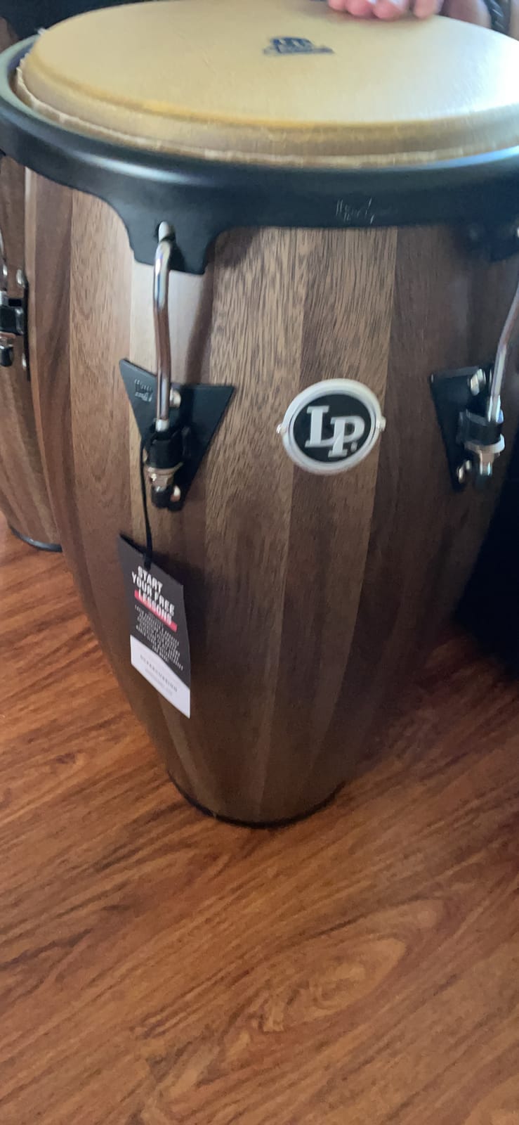 Latin Percussion LPA647-SW Aspire Wood Congas 11-Inch and 12-Inch Set with Double Stand - Siam Walnut/Black customer photo 1