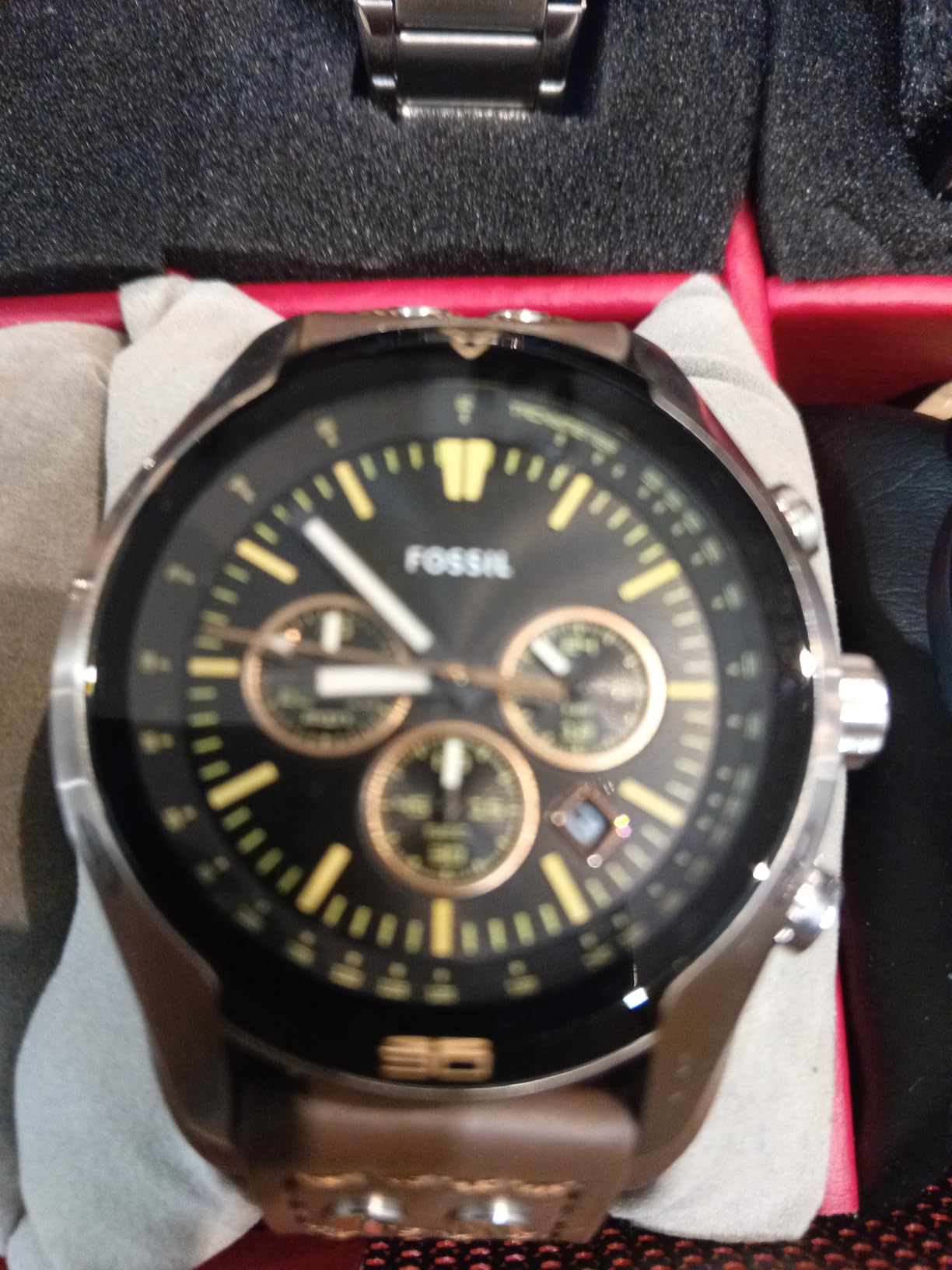 Fossil Coachman Quartz Chronograph Leather Watch for Men customer photo 1