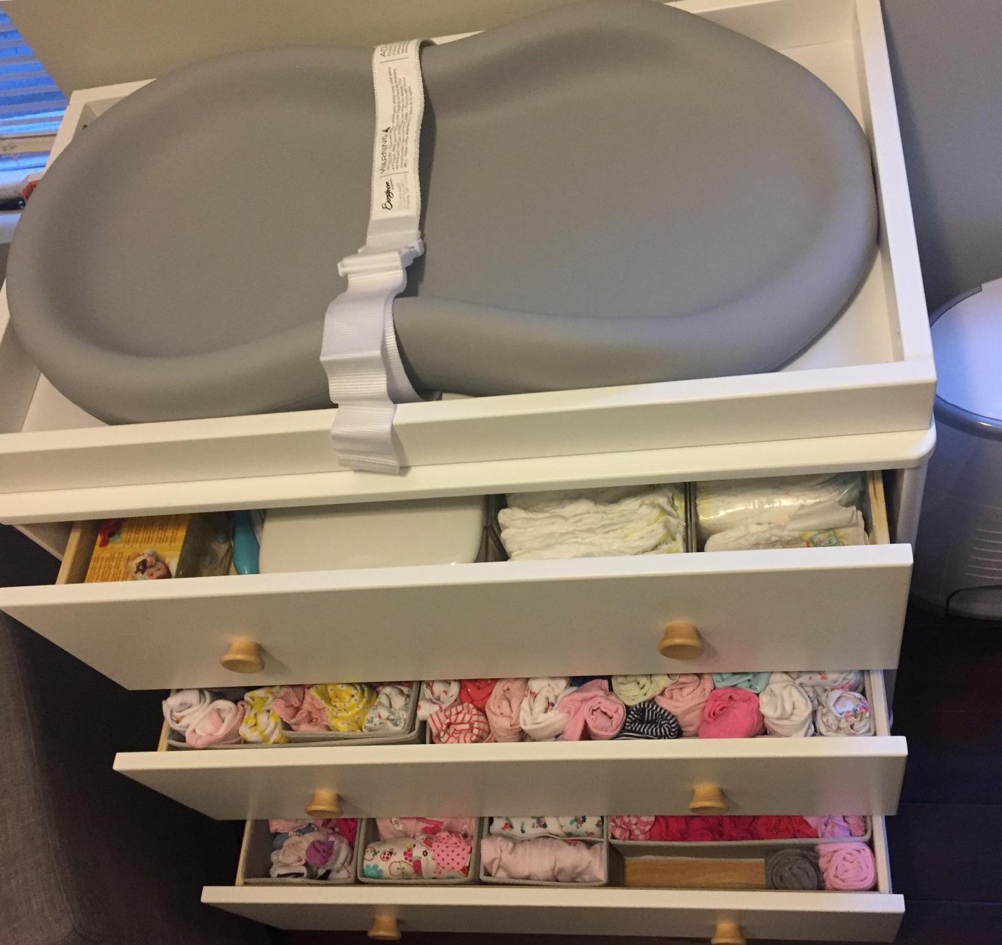 Babyletto Lolly 3-Drawer Changer Dresser with Removable Changing Tray in White and Natural, Greenguard Gold Certified customer photo 2