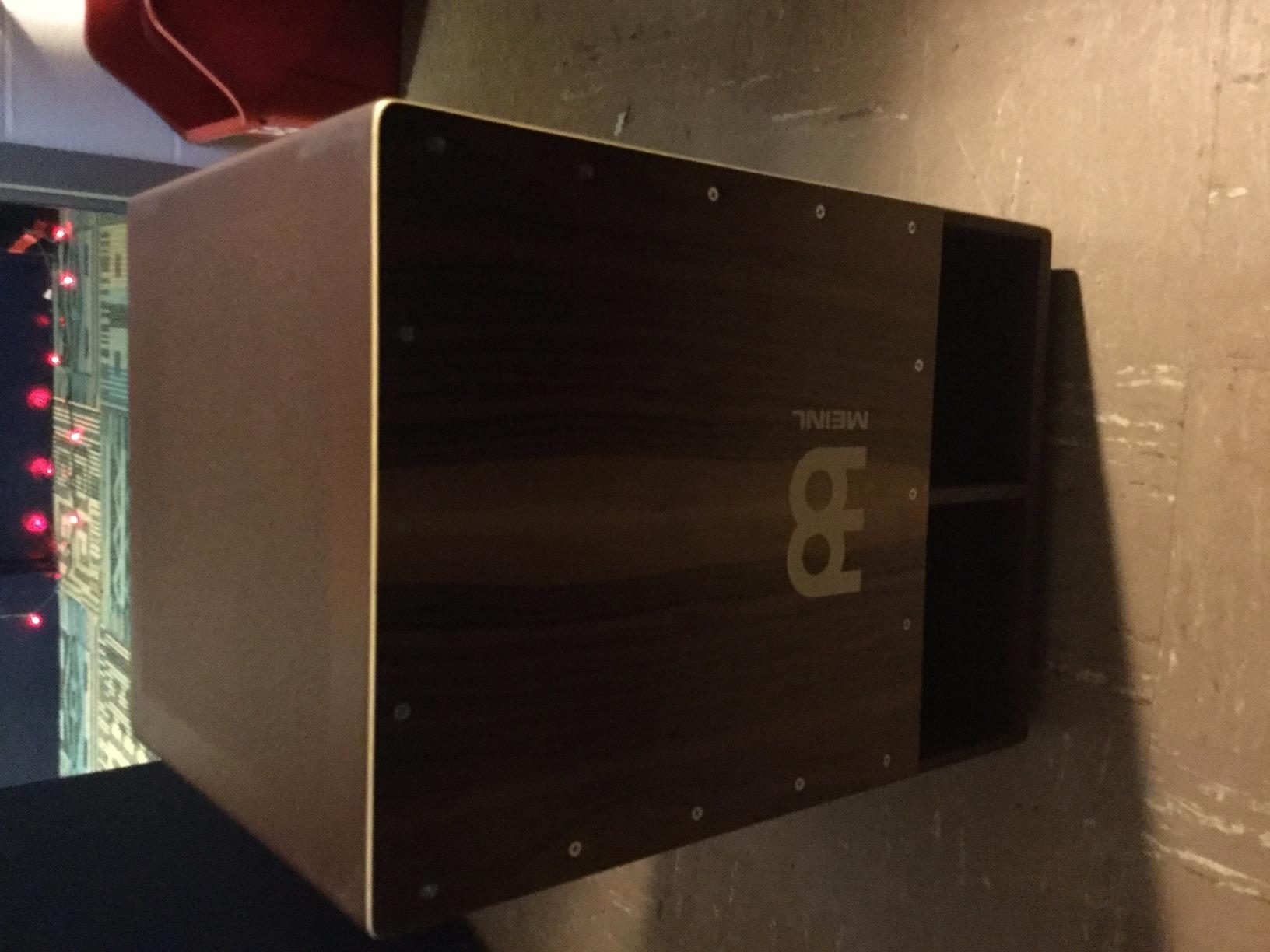 Meinl Percussion Bass Cajon - Subwoofer Snare Sit-On Box Drum | NOT MADE IN CHINA, Jumbo Size, Front Sound Ports, Walnut Frontplate, Silicone Feet - For All Settings customer photo 1