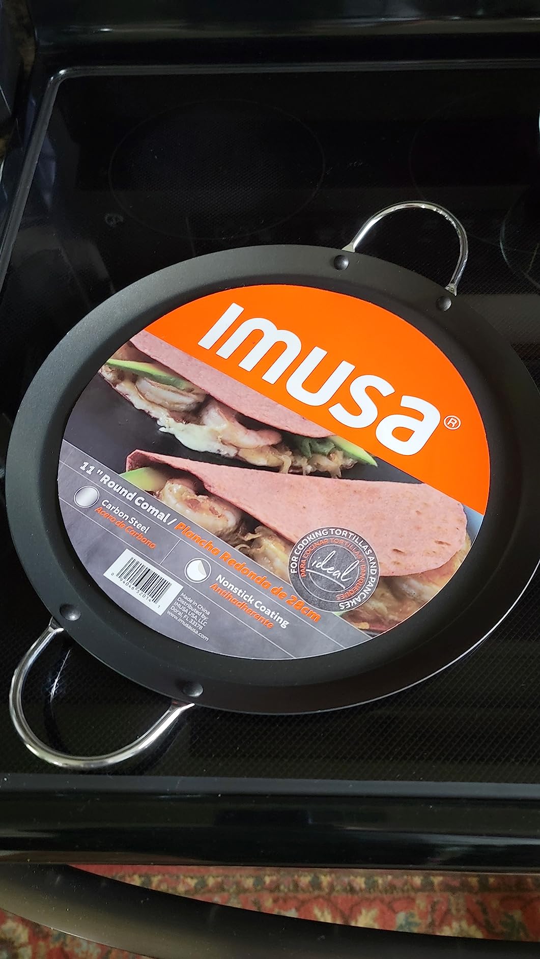 IMUSA 13.5in Carbon Steel Nonstick Round Comal with Metal Handles customer photo 2