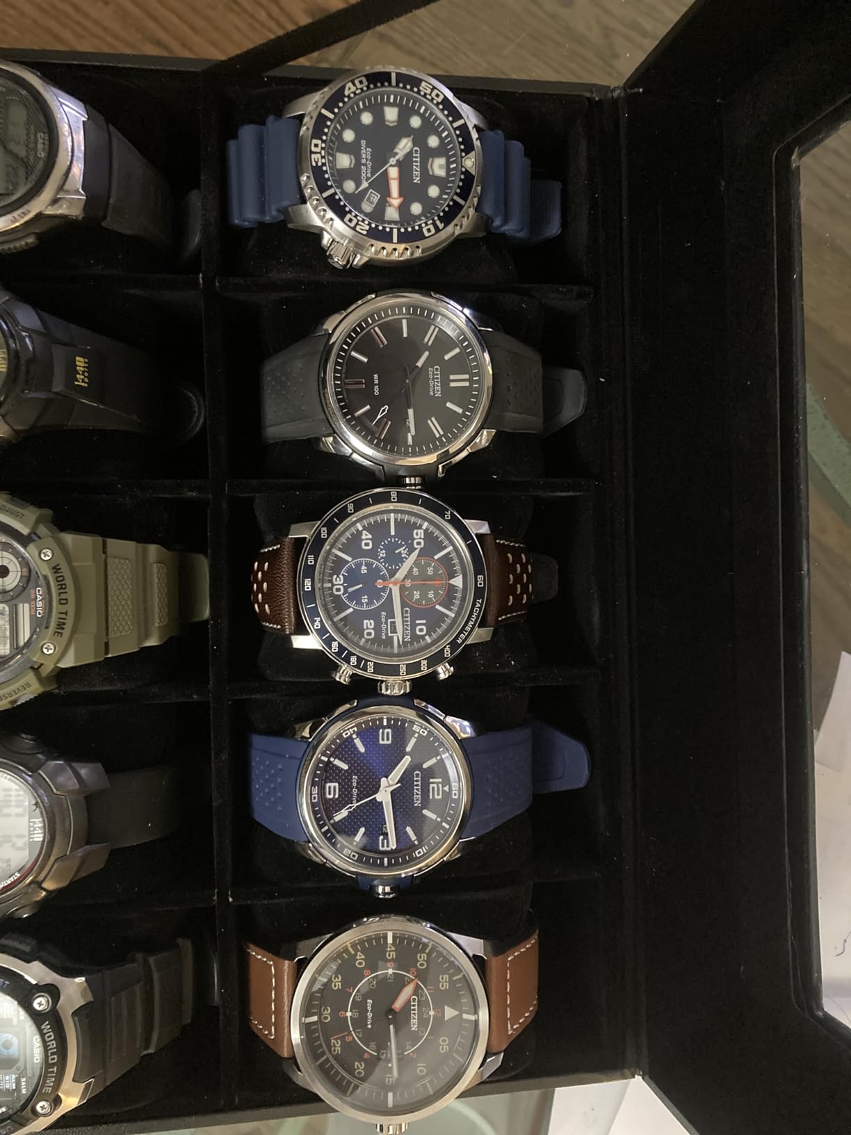 Citizen Men's Eco-Drive 3-Hand Date Avion Watch with Leather Strap (Style: AW1361:10H) customer photo 1