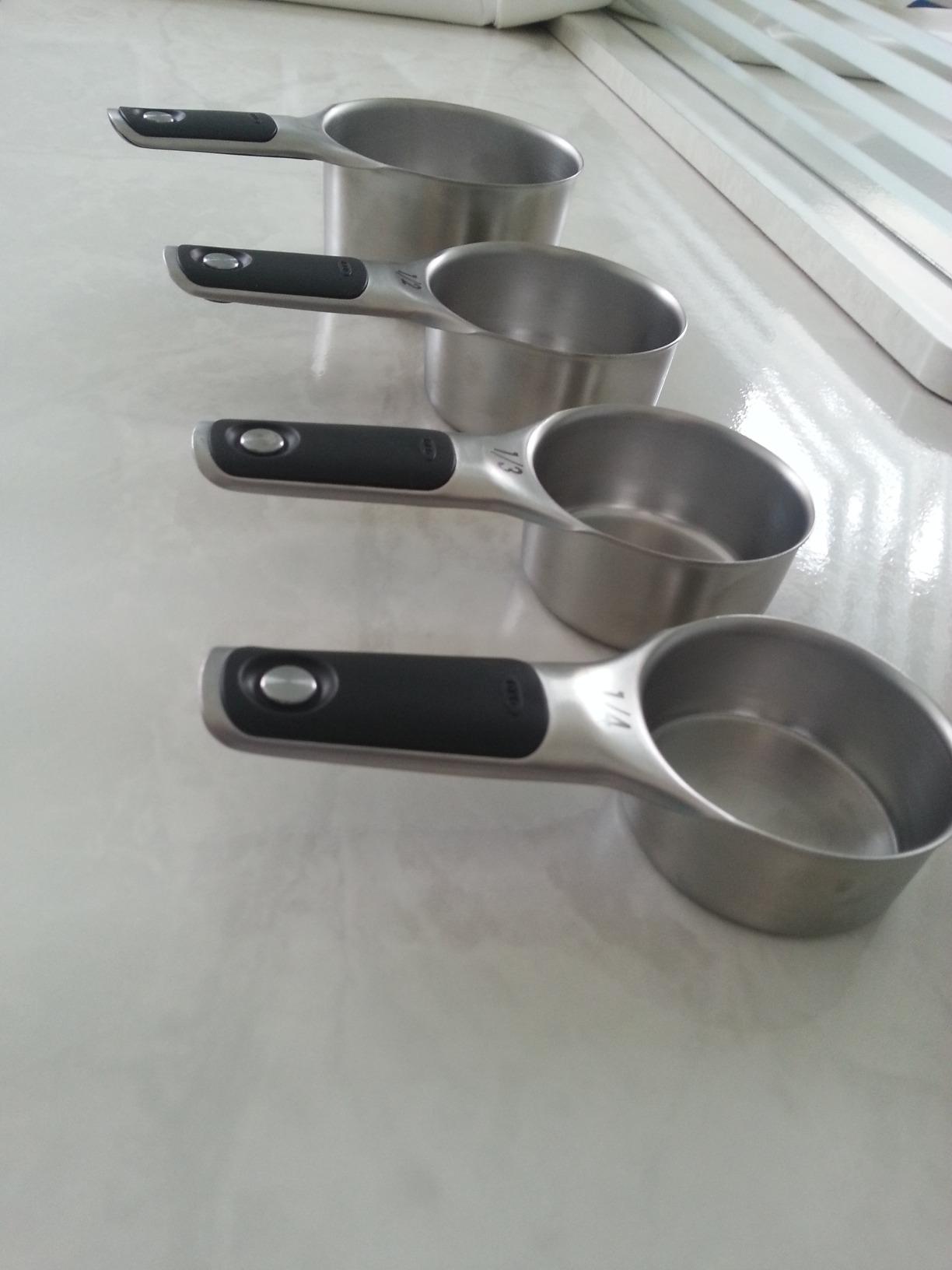 OXO Good Grips 4 Piece Stainless Steel Measuring Cups with Magnetic Snaps customer photo 1