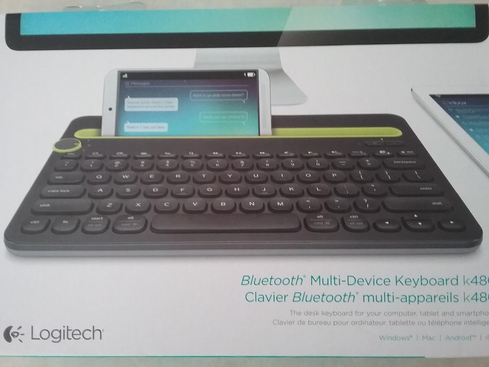 Logitech K480 Wireless Multi-Device Keyboard for Windows, macOS, iPadOS, Android or Chrome OS, Bluetooth, Compact, Compatible with PC, Mac, Laptop, Smartphone, Tablet - Black customer photo 2